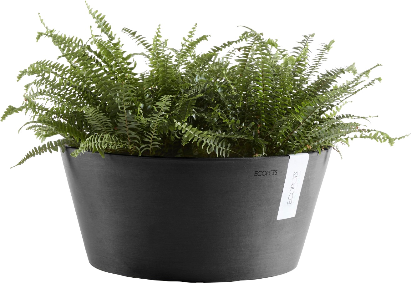 ECOPOTS Blumentopf »FRANKFURT Dark Grey« BxTxH: 50x50x25 cm