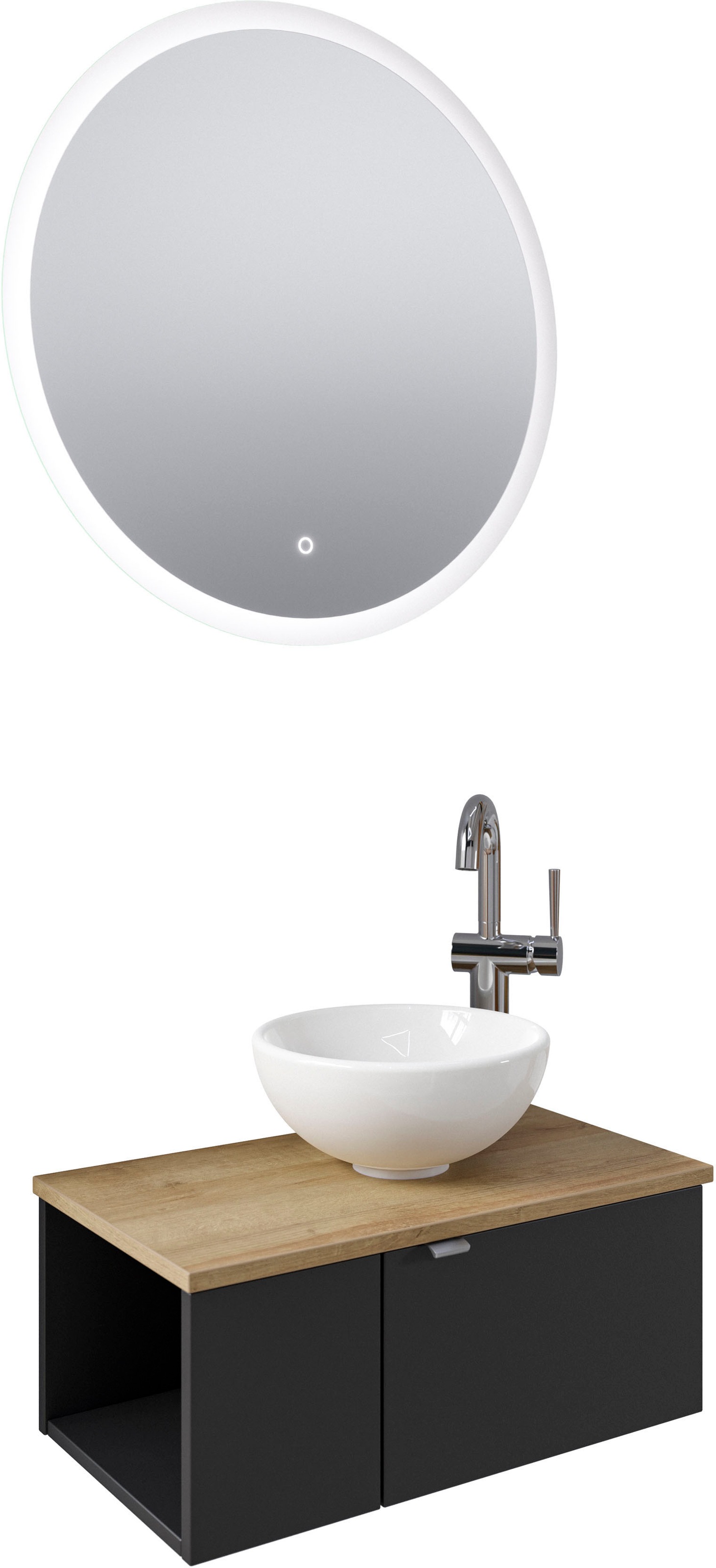 Saphir Badmöbel-Set »Serie 6915«, (4 St.), Gäste-Bad, 70 cm breit, mit LED- günstig online kaufen