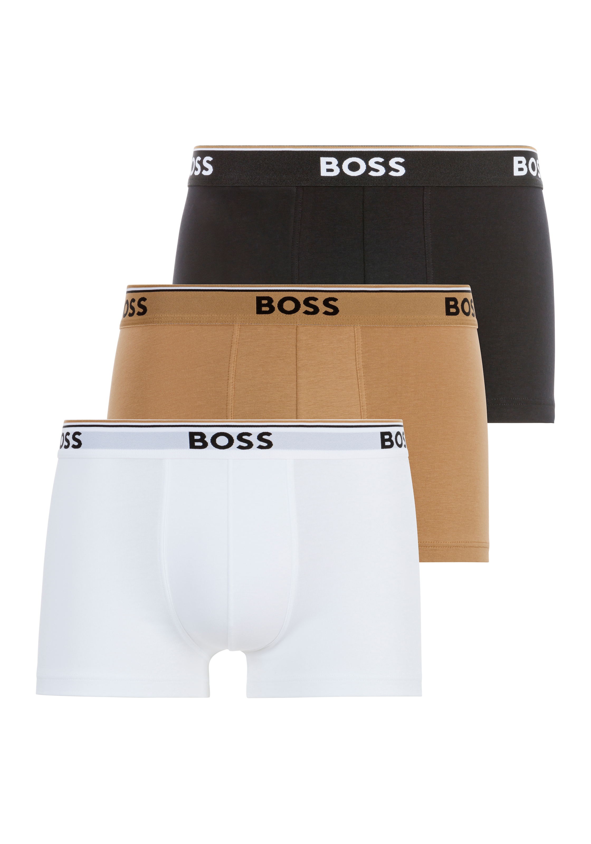 BOSS Trunk »3P Power«, (Packung, 3 St.), mit BOSS Schriftzug auf dem Bund