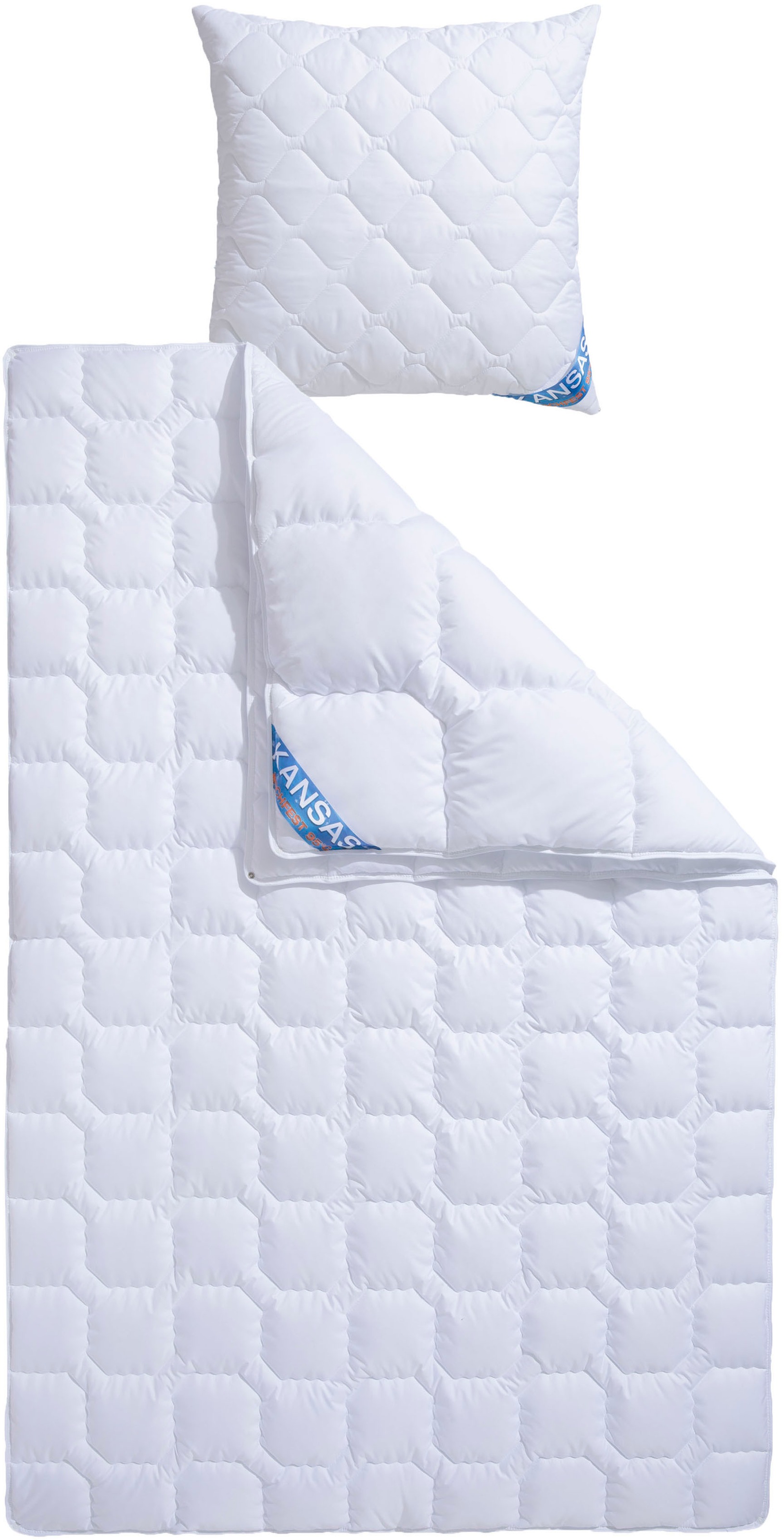 fan Microfaserbettdecke + Kopfkissen »Kansas, 2tlg.-Set mit Kissen 80x80 cm günstig online kaufen