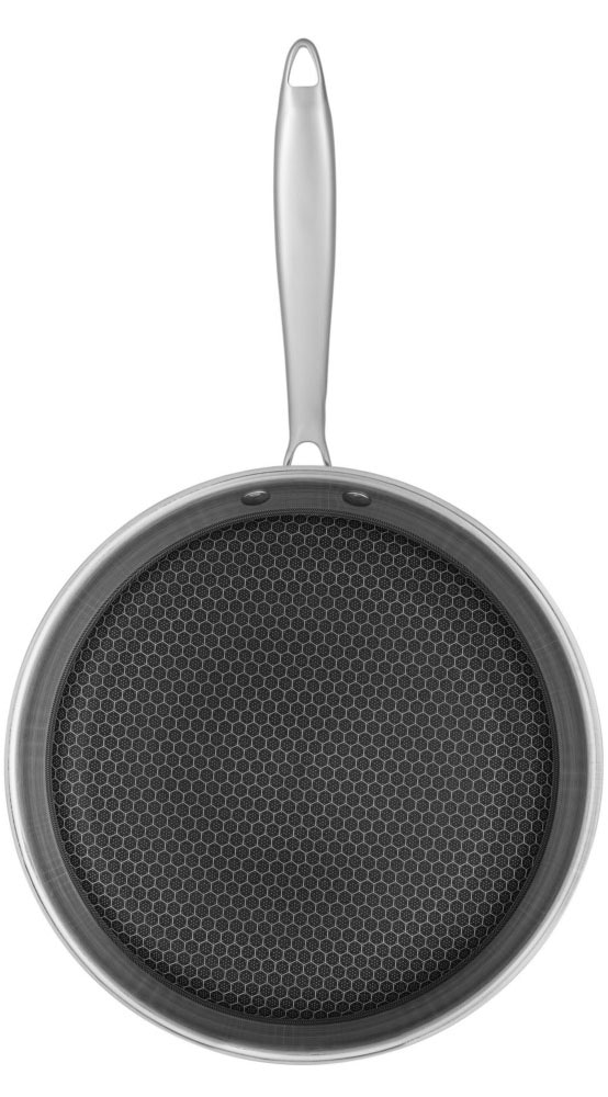 RESTO Kitchenware Bratpfanne »Achird Pfanne aus Tri-Ply (Edelstahl + Aluminium + Edelstahl) ofenfest«, Edelstahl 18/10, (1 tlg.), Die 3-schichtige Basis ermöglicht eine Energieeinsparung von 25%