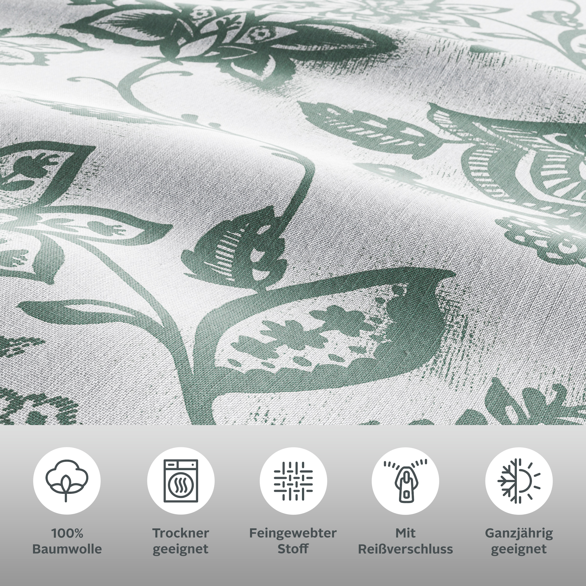 andas Wendebettwäsche »Nordby«, Bettwäsche aus Baumwolle, skandinavisches Design, ab Größe 135x200 cm
