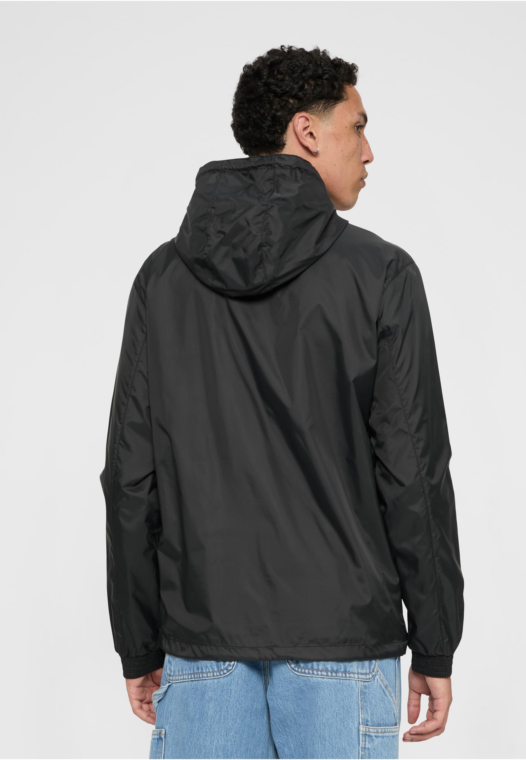 URBAN CLASSICS Windbreaker »Urban Classics Herren Pull Over Windbreaker« 1 Stk. tlg. mit Kapuze