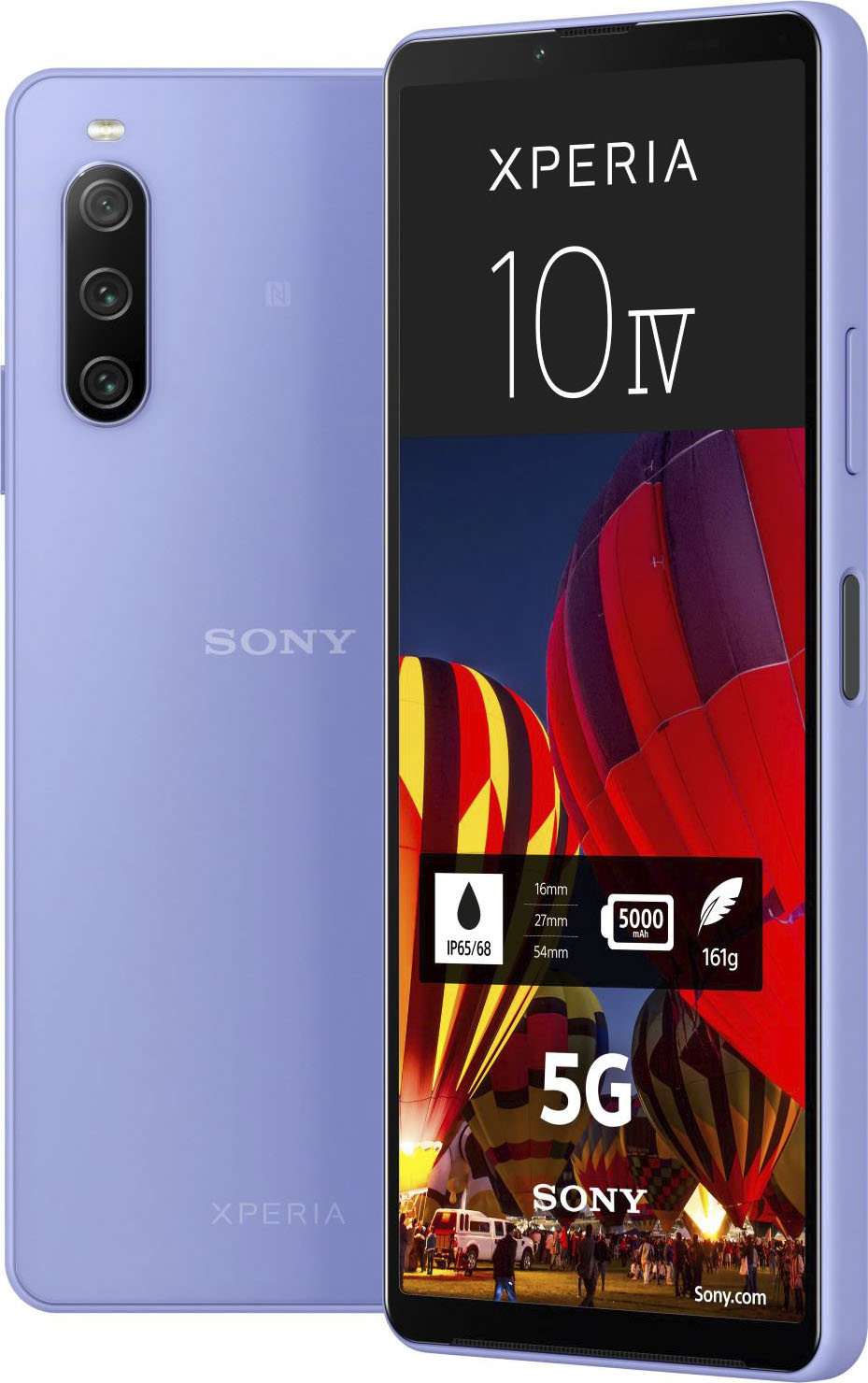 Smartphone »Xperia 10 IV«, lavendel, 15,24 cm/6 Zoll, 128 GB Speicherplatz, 8 MP...