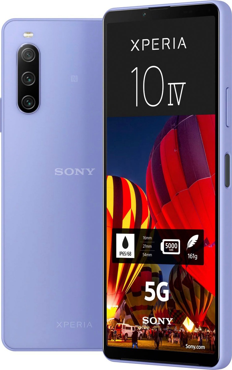 Smartphone »Xperia 10 IV«, lavendel, 15,24 cm/6 Zoll, 128 GB Speicherplatz, 8 MP...