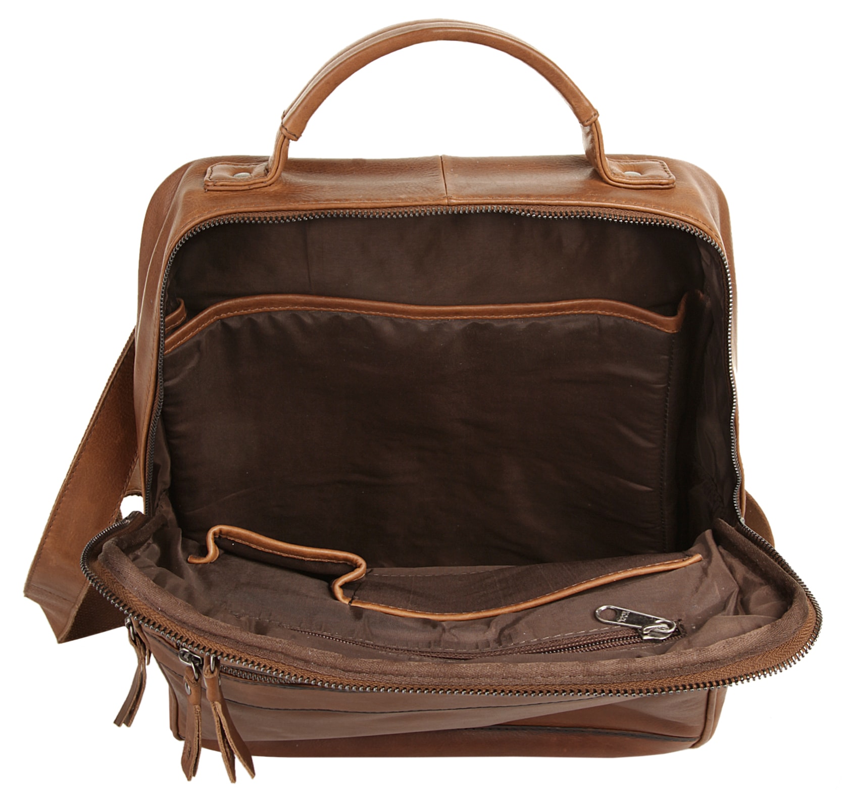 Piké Laptoprucksack, echt Leder