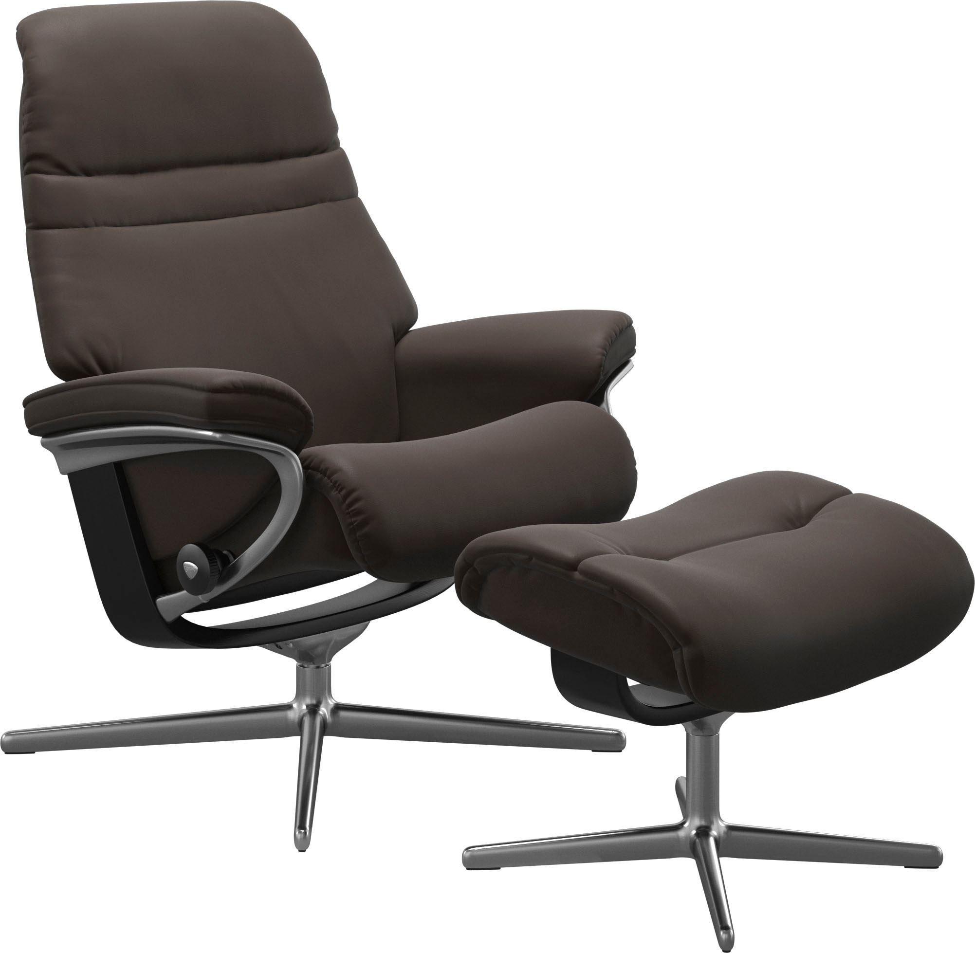 Stressless® Fußhocker »Sunrise«, mit Cross Base, Größe S, M & L, Holzakzent Schwarz