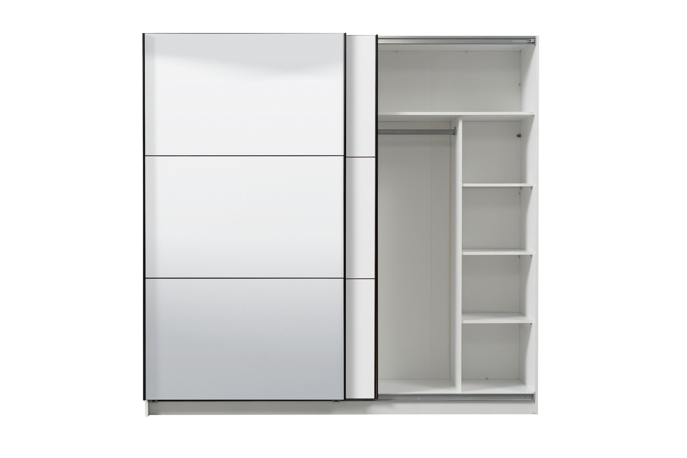 INOSIGN Schwebetürenschrank »Sierra Kleiderschrank mit Spiegel Wäscheschrank Garderobe«, Topseller INKLUSIVE Inneneinteilung, FSC-Zertifiziert