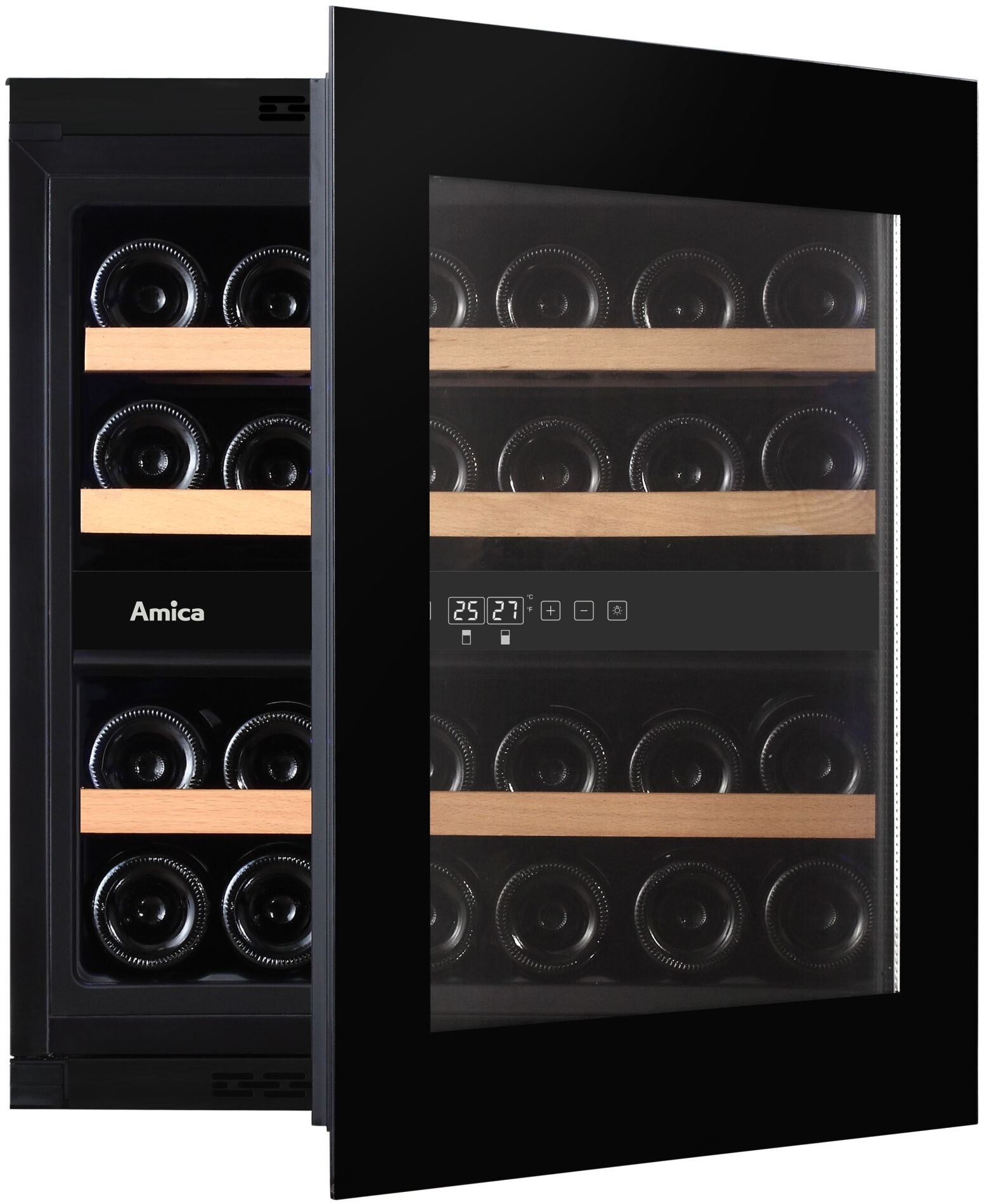 Amica Einbauweinkühlschrank »WK 341 215 S«, für 26 St. Standardflaschen á 075l