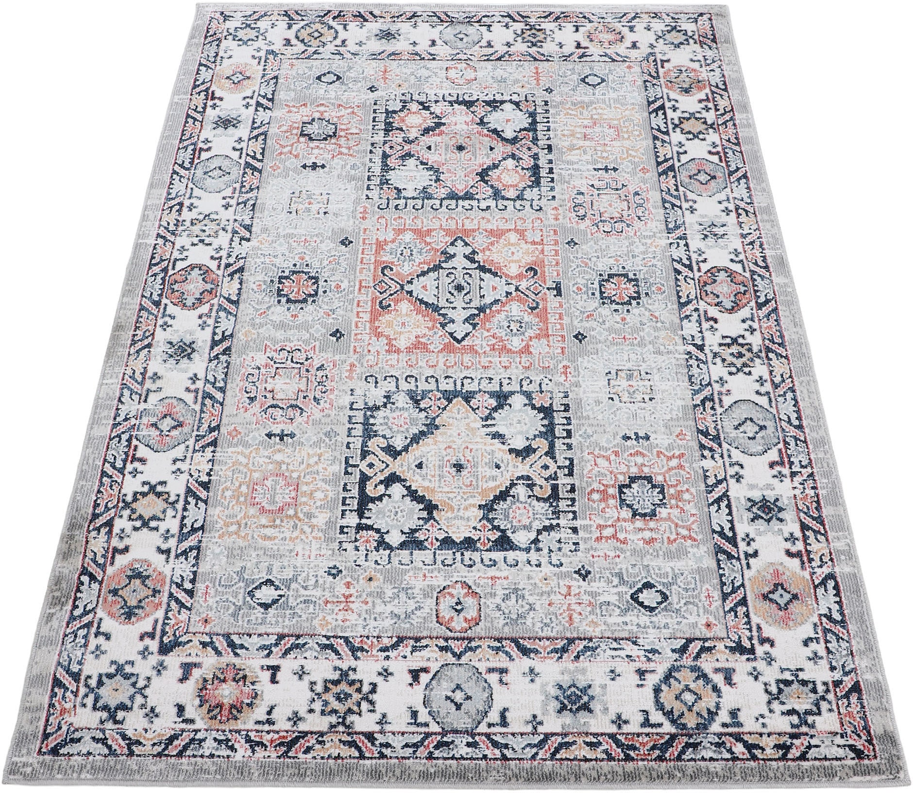 carpetfine Teppich »Vintage Kazach«, rechteckig, 6 mm Höhe, Orient Vintage Look