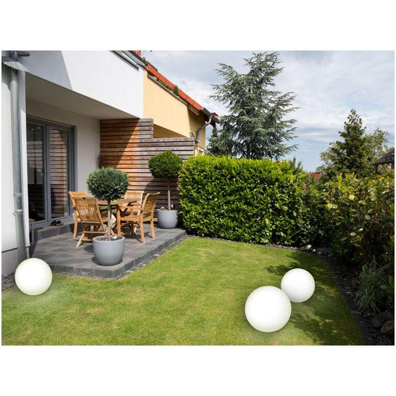 BONETTI LED Gartenleuchte »LED Solar Kugelleuchte 40 cm« LED-Modul 1 Stk. Farbwechsler schwimmfähig weiß