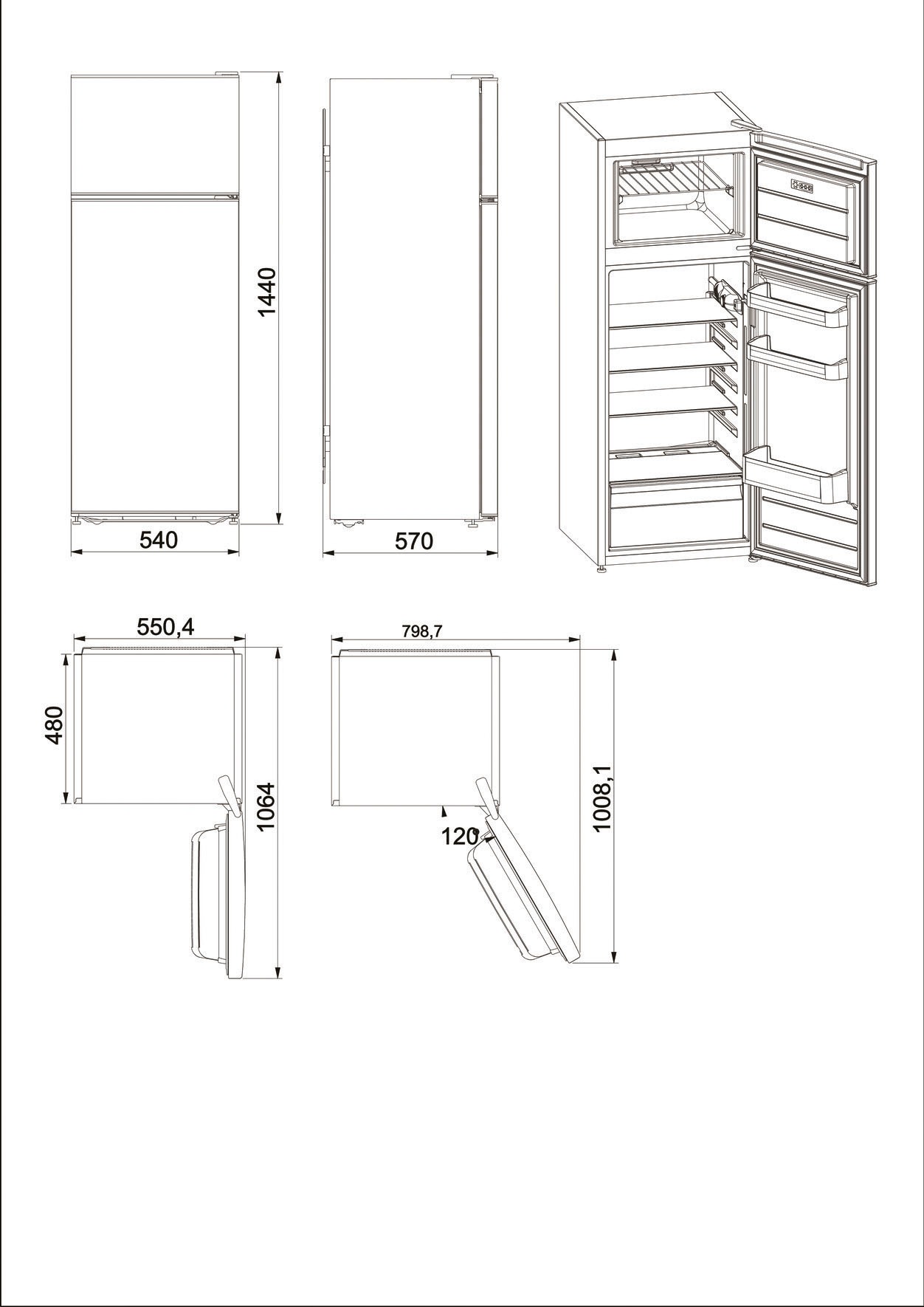 BAUKNECHT Kühlschrank »K55T0 413S«