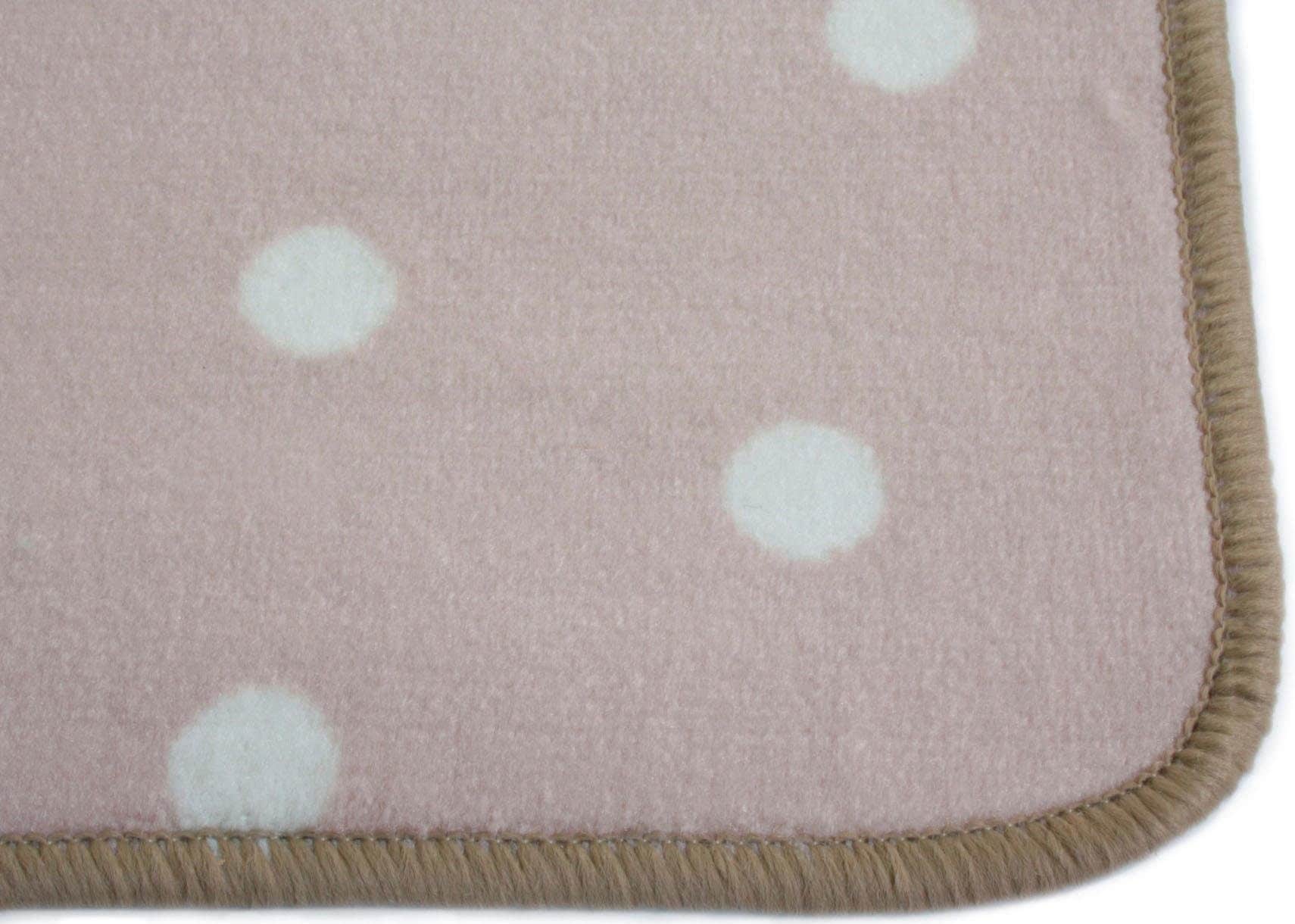 Primaflor-Ideen in Textil Kinderteppich »PUNTO, Made in Belgium«, rechteckig, 5 mm Höhe, Kurzflor, Motiv Punkte, Kinderzimmer