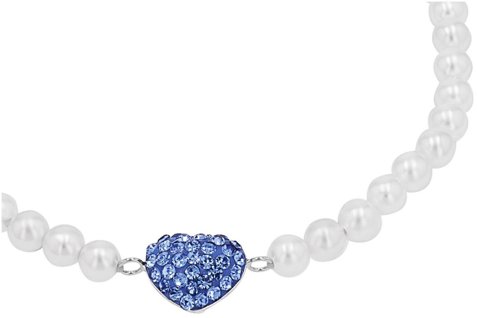 Amor Armband »Herz/Schleife, Trachtenschmuck, Volksfest, 2039239, 2039241«, mit Kristallglas - mit Muschelkernperle