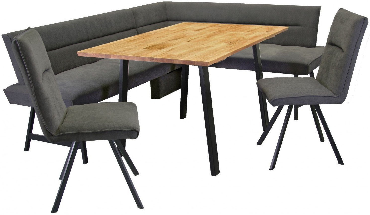 Home affaire Eckbankgruppe »Sava« Set, 4 Stk. tlg. Eckbank mit Wellenfederu günstig online kaufen