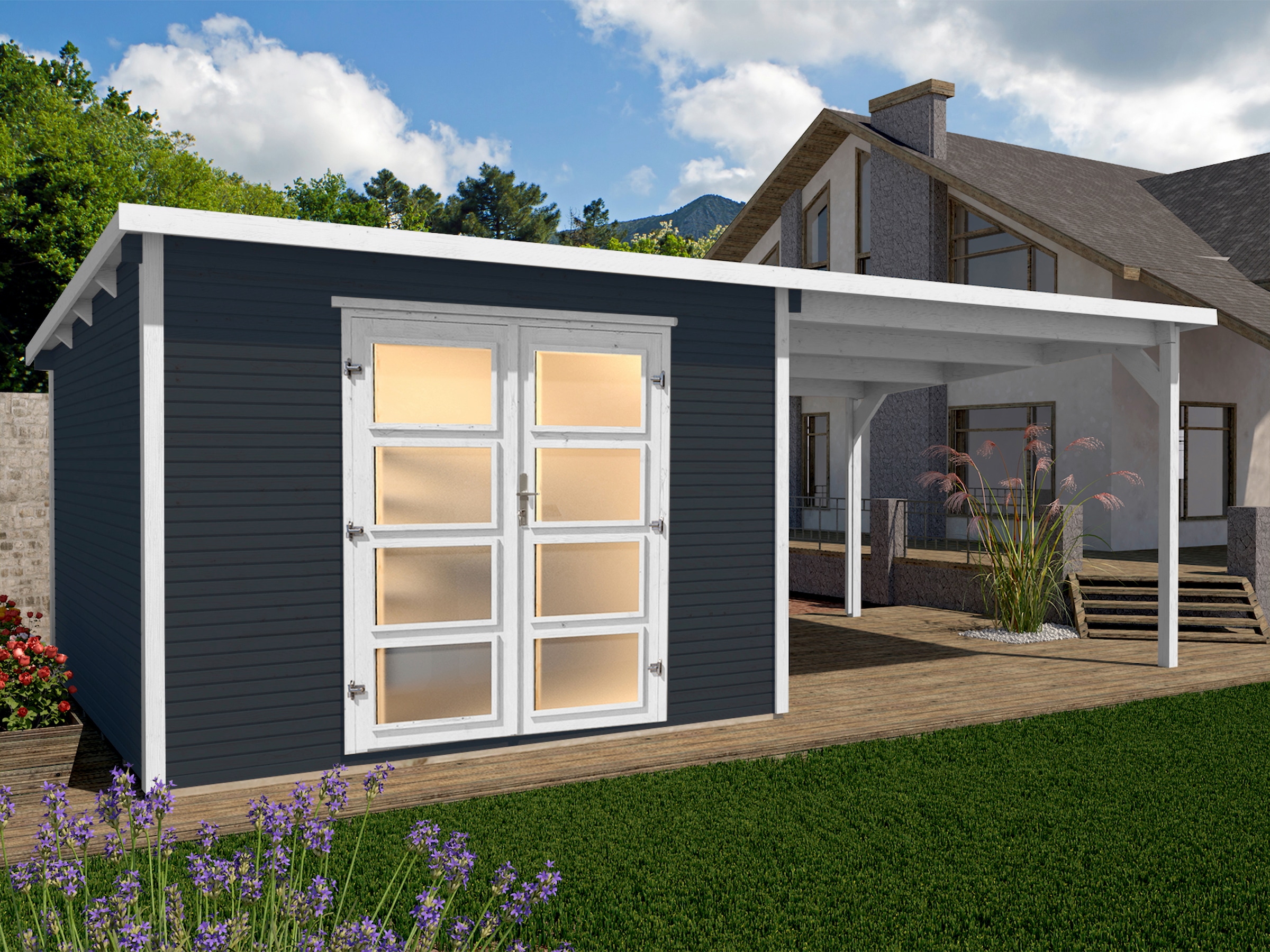 weka Gartenhaus »wekaLine 3«, (Set)