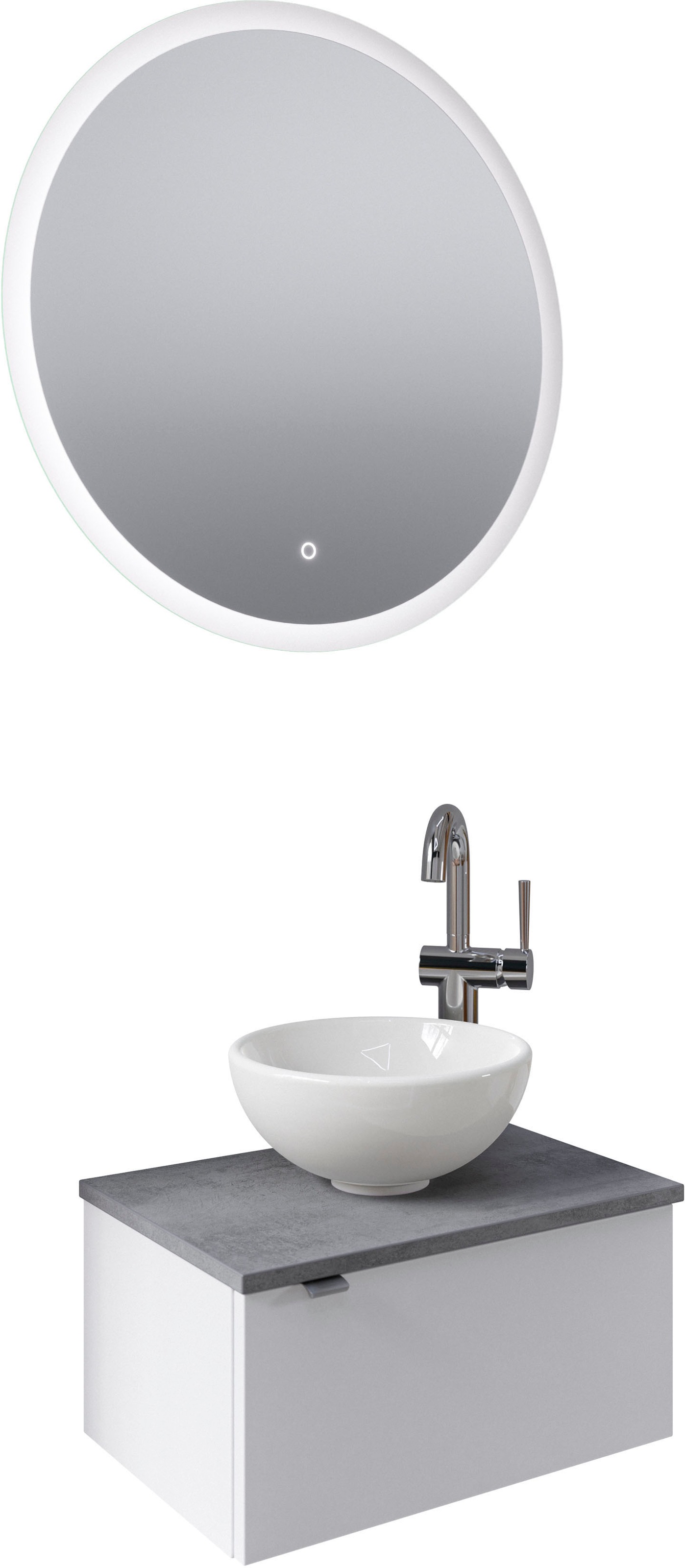 Saphir Badmöbel-Set »Serie 6915«, (4 St.), Gäste-Bad, mit LED-Spiegel und 1 günstig online kaufen