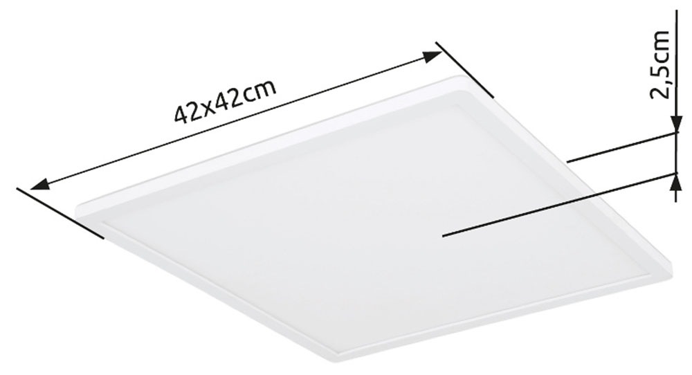 GLOBO LIGHTING Deckenleuchte »SAPANA« LED-Modul 1 Stk. Warmweiß Deckenlampe Wohnzimmer-Leuchte Schlafzimmer-Leuchte Flur Küche