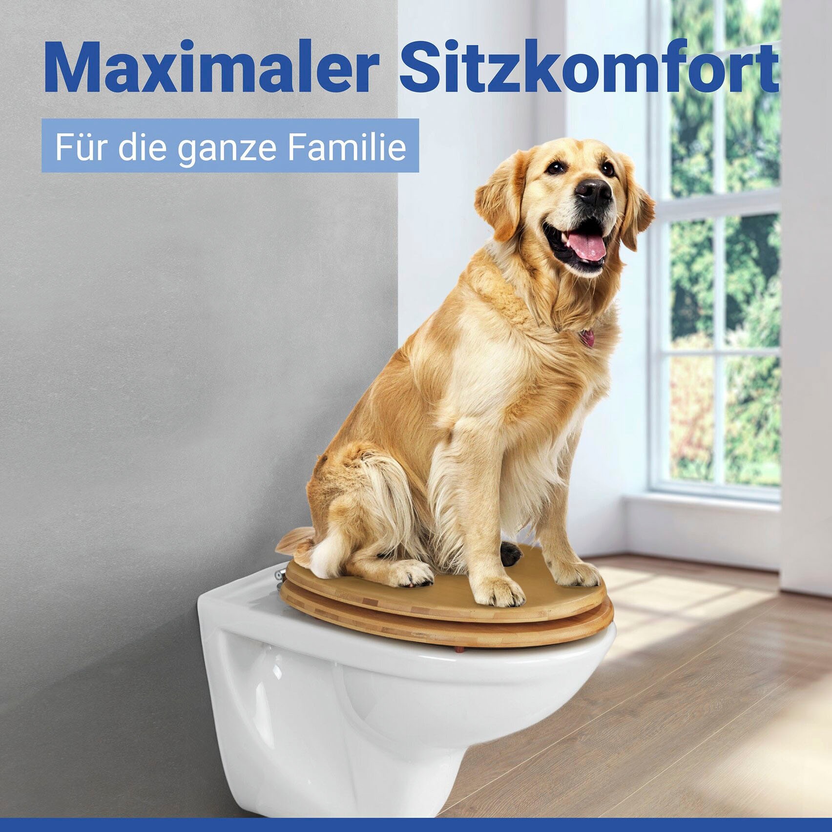 WENKO WC-Sitz »Bambus Dunkel« 1 Stk. tlg.