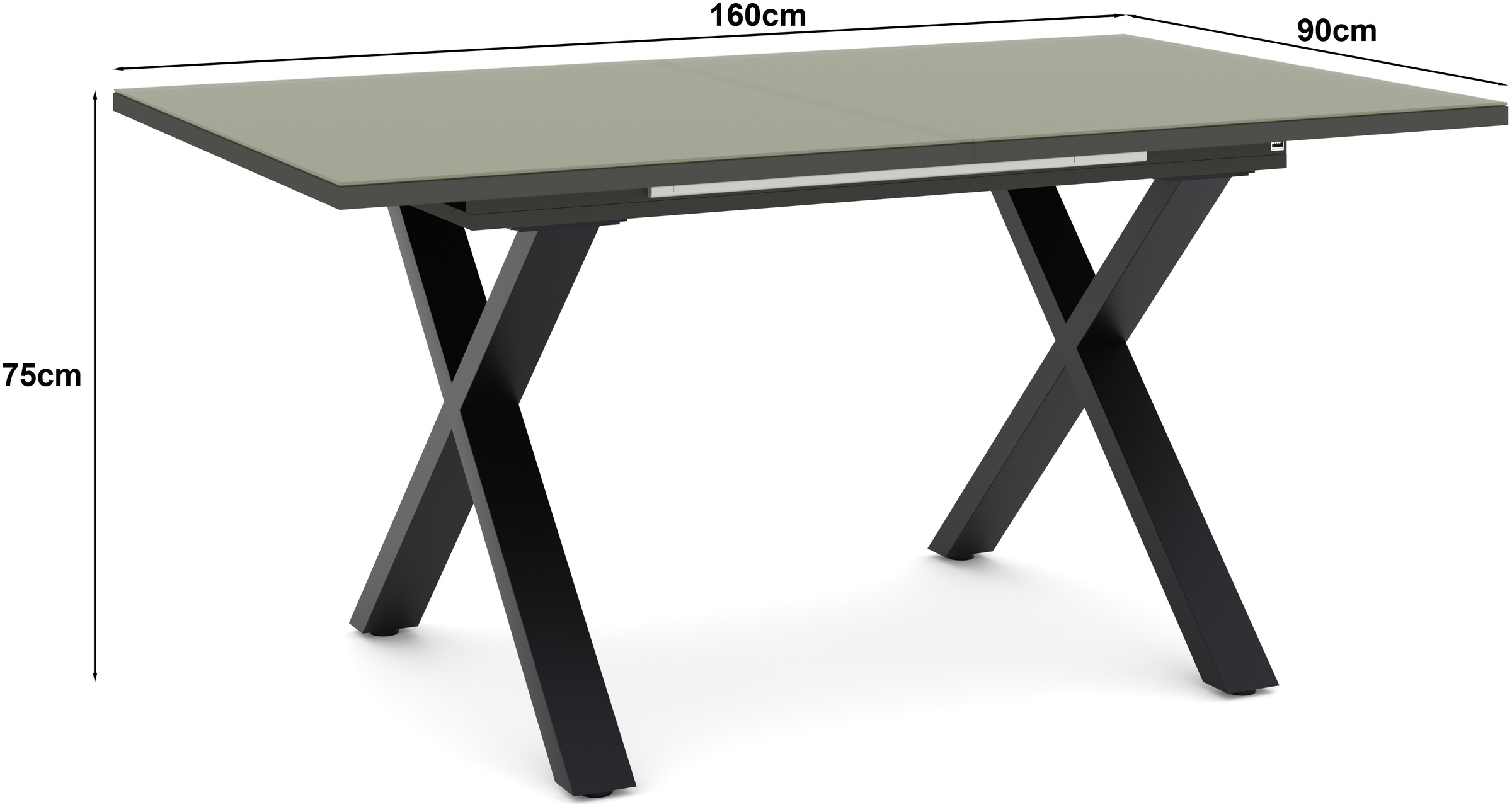 set one by Musterring Esstisch »Reno« 1 Stk. tlg. Mit Vierkantfuß, wählbaren Gestellen und Plattenfarben