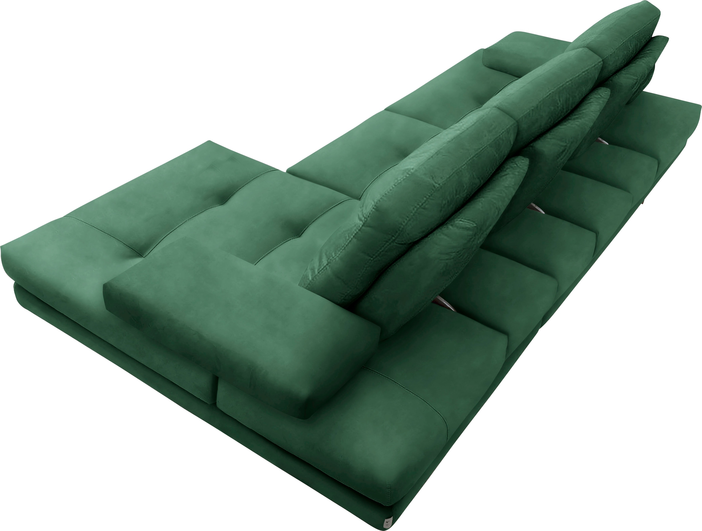 CALIA ITALIA Ecksofa »Toby Wing, B/T: 278/153 cm, Designsofa mit hohem Sitzkomfort, L-Form« inklusive Sitztiefenverstellung, Füße in chrom glänzend