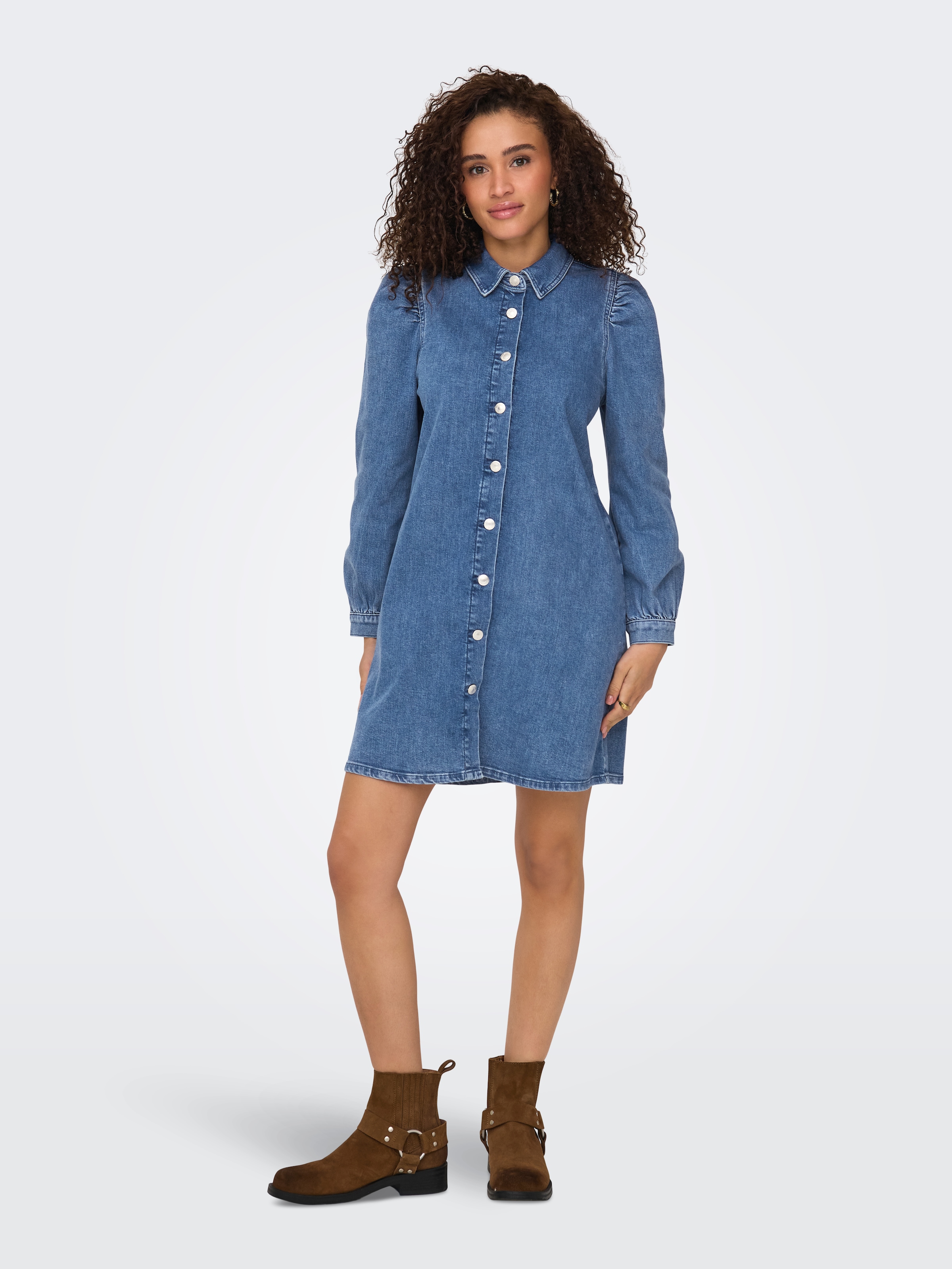 ONLY Jeanskleid »ONLALMA L/S DRESS DNM CRO«