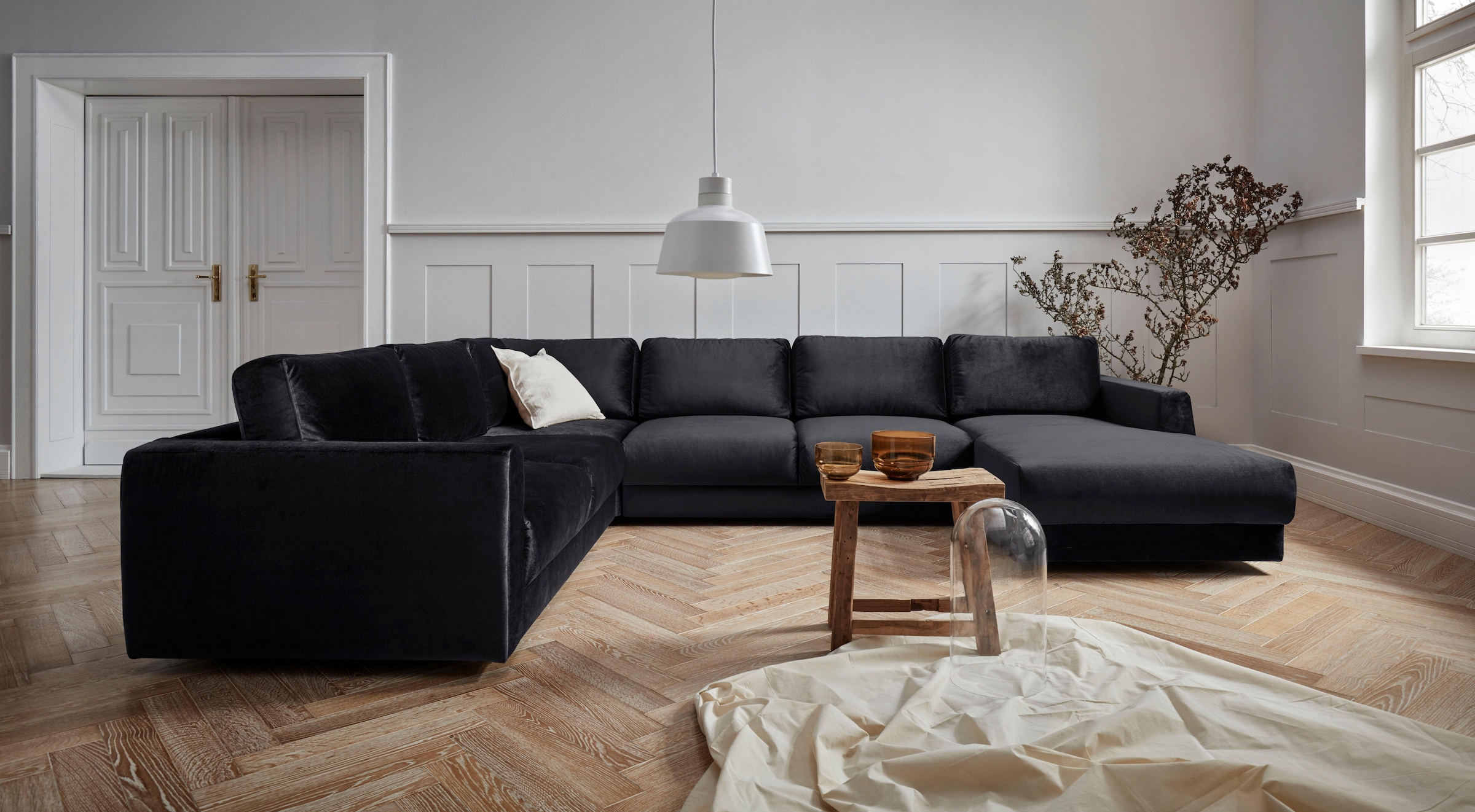 Home affaire Wohnlandschaft »Hobro U-Form« in 3 Bezugsqualitäten in vielen günstig online kaufen