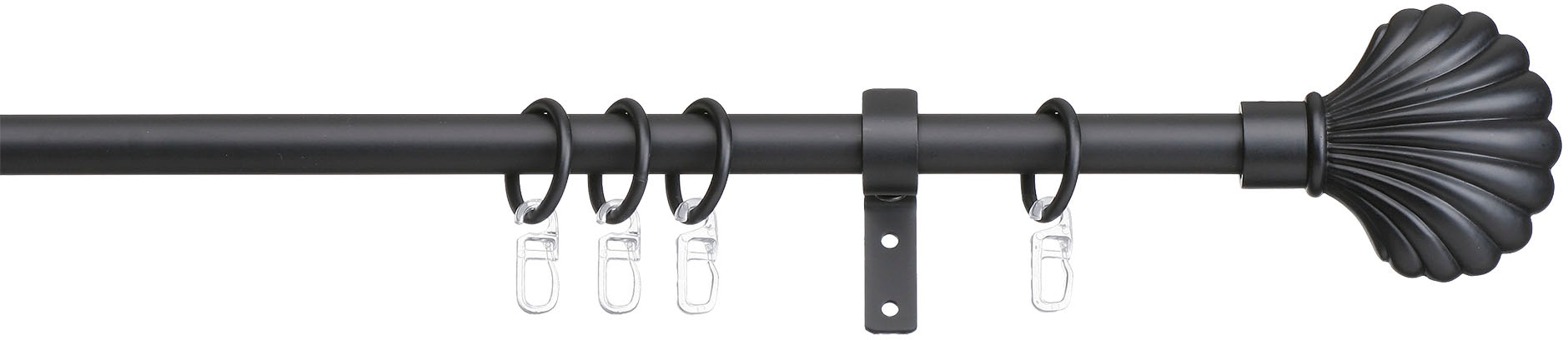 indeko Gardinenstange »Volterra« Ø 16 mm 1 läufig-läufig Fixmaß Komplett-Se günstig online kaufen