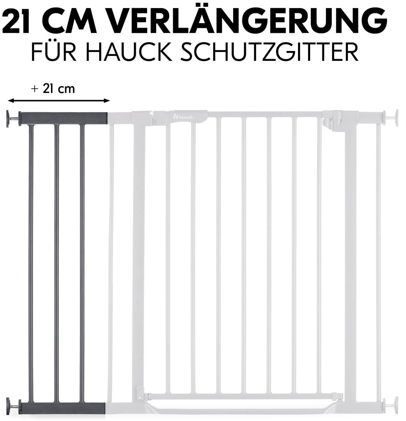 Hauck Verlängerung für Türschutzgitter »Extension, 21 cm, Dark Grey«