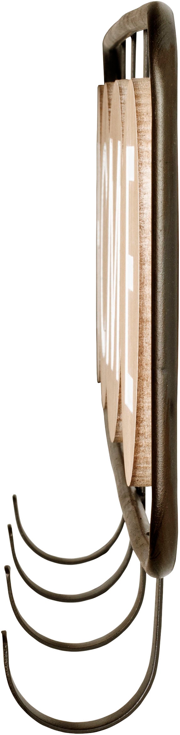 HAKU Garderobenhaken »Flurgarderobe, Garderobe, Garderobenhaken, Garderobenleiste,« rechteckig - aus Metall Schwarz - B/T/H 50/5/22 cm