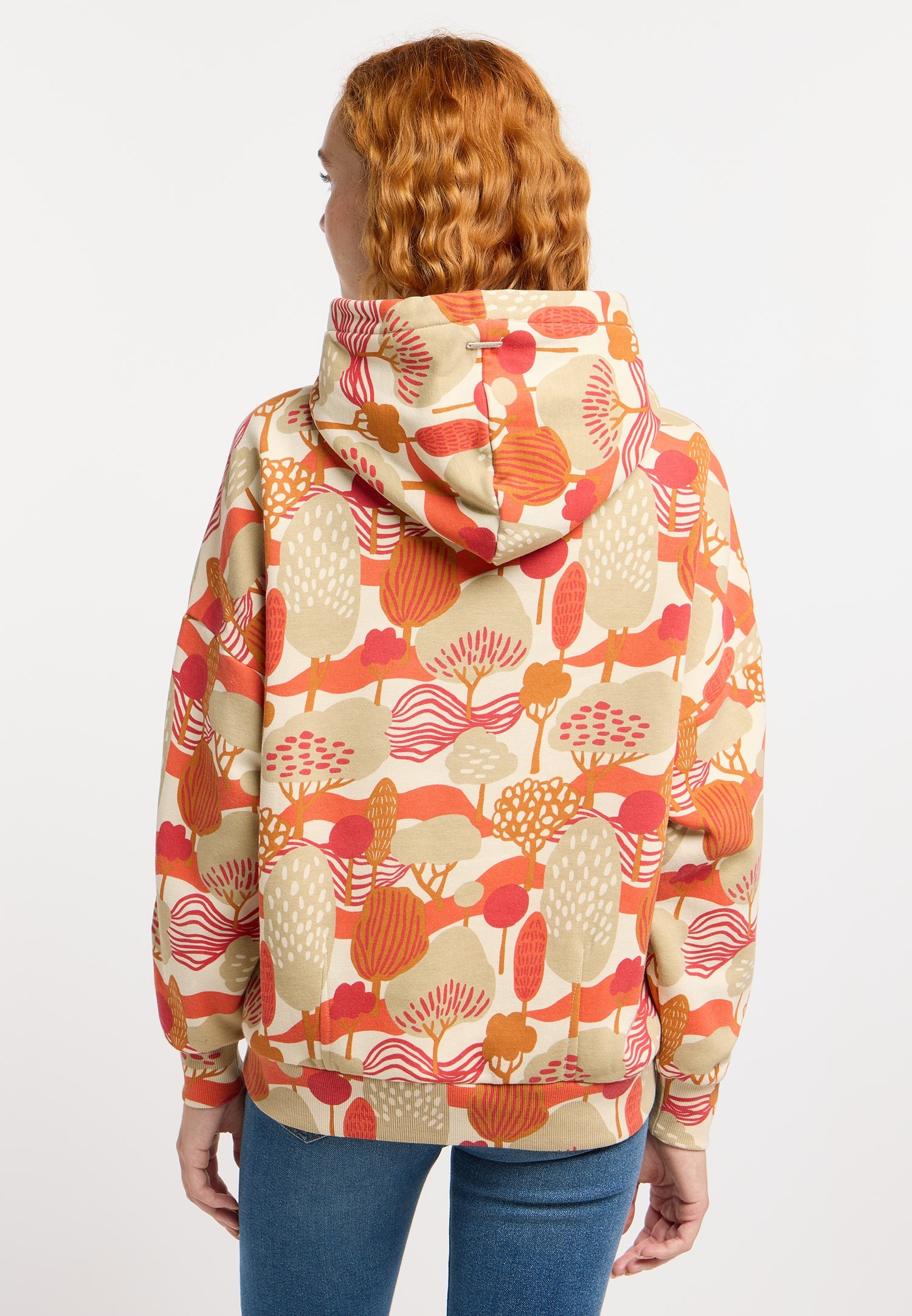Ragwear Kapuzensweatshirt »PIRITA PRINT«, mit Rundhalsausschnitt und Kordelverschluss, normale Schnittform
