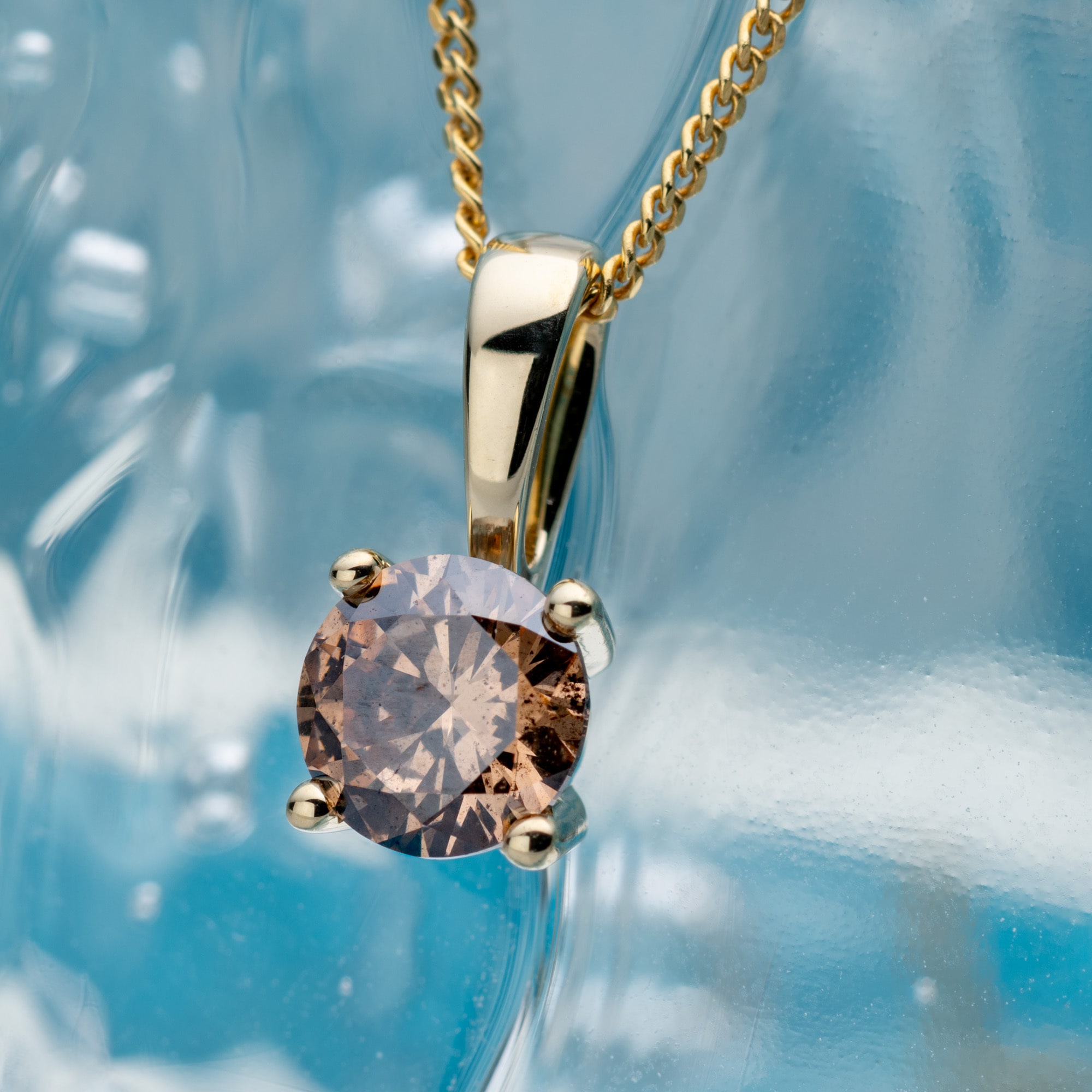 Orolino Kettenanhänger »585/- Gelbgold 1 Brill. 0,50ct. braun«