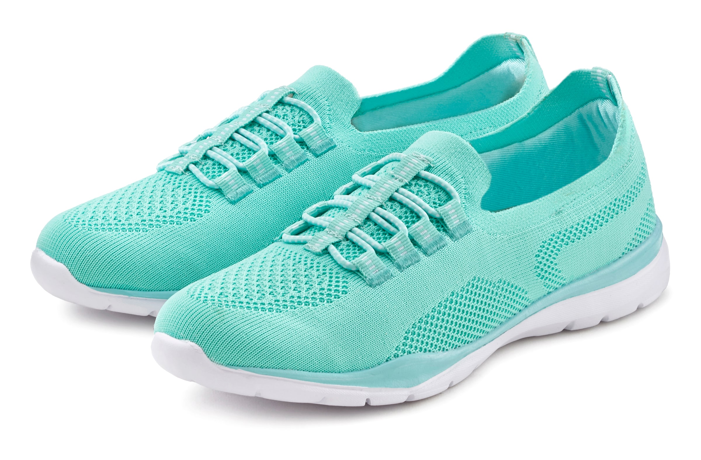 LASCANA Sneaker, Slip In bequem zum Reinschlüpfen aus leichtem Meshmaterial VEGAN