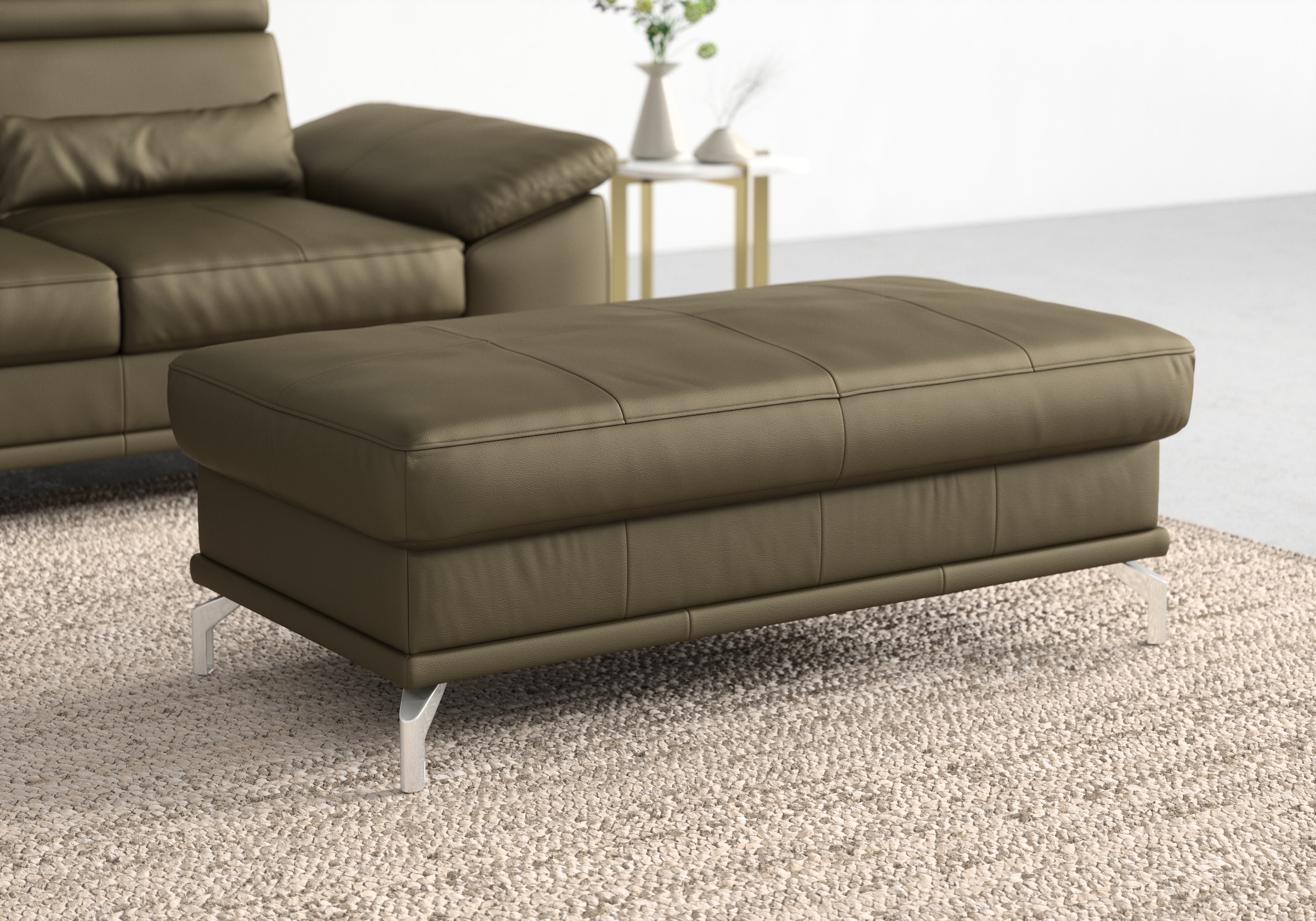 sit&more Hocker »Cabrio, B: 113 cm« individuell zu kombinieren, Federkern günstig online kaufen