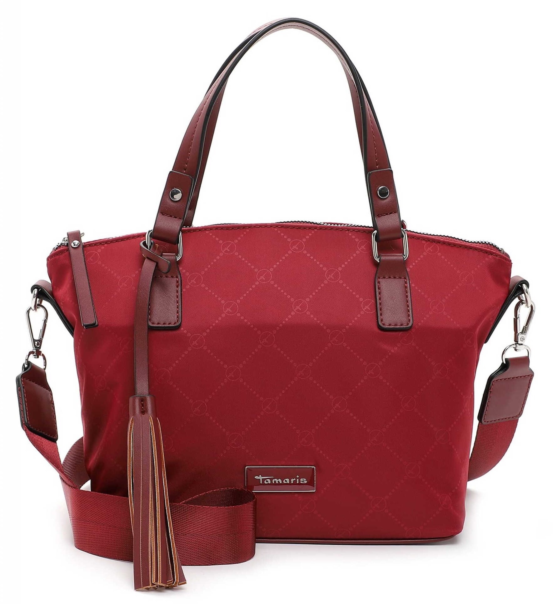 Henkeltasche „Lisa“, Gr. B/H/T: 36,5 cm x 33 cm x 16 cm, weinrot