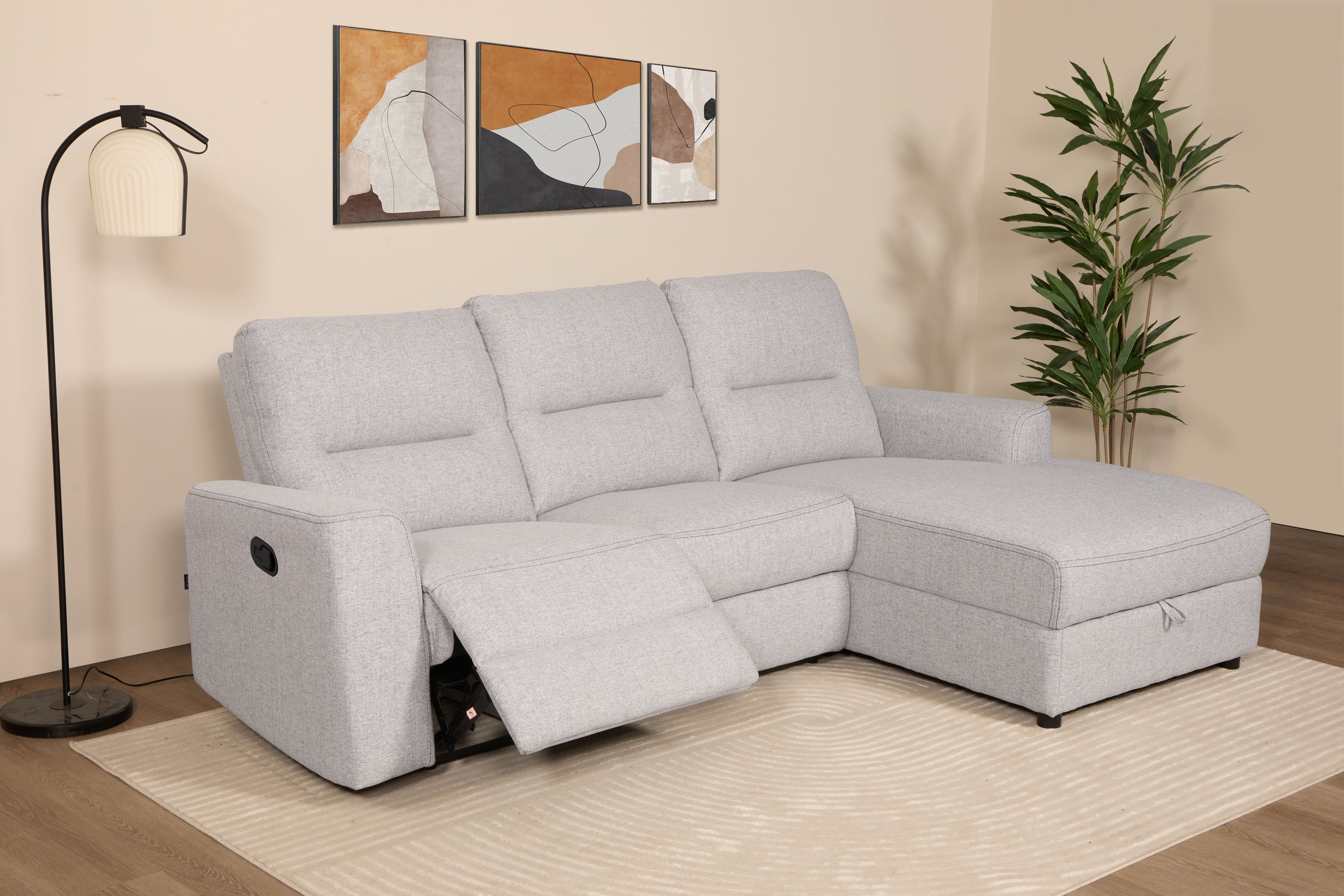 Home affaire Ecksofa »VENOIR, L-Form, 250 cm, manuelle u. elektrische Funkt günstig online kaufen