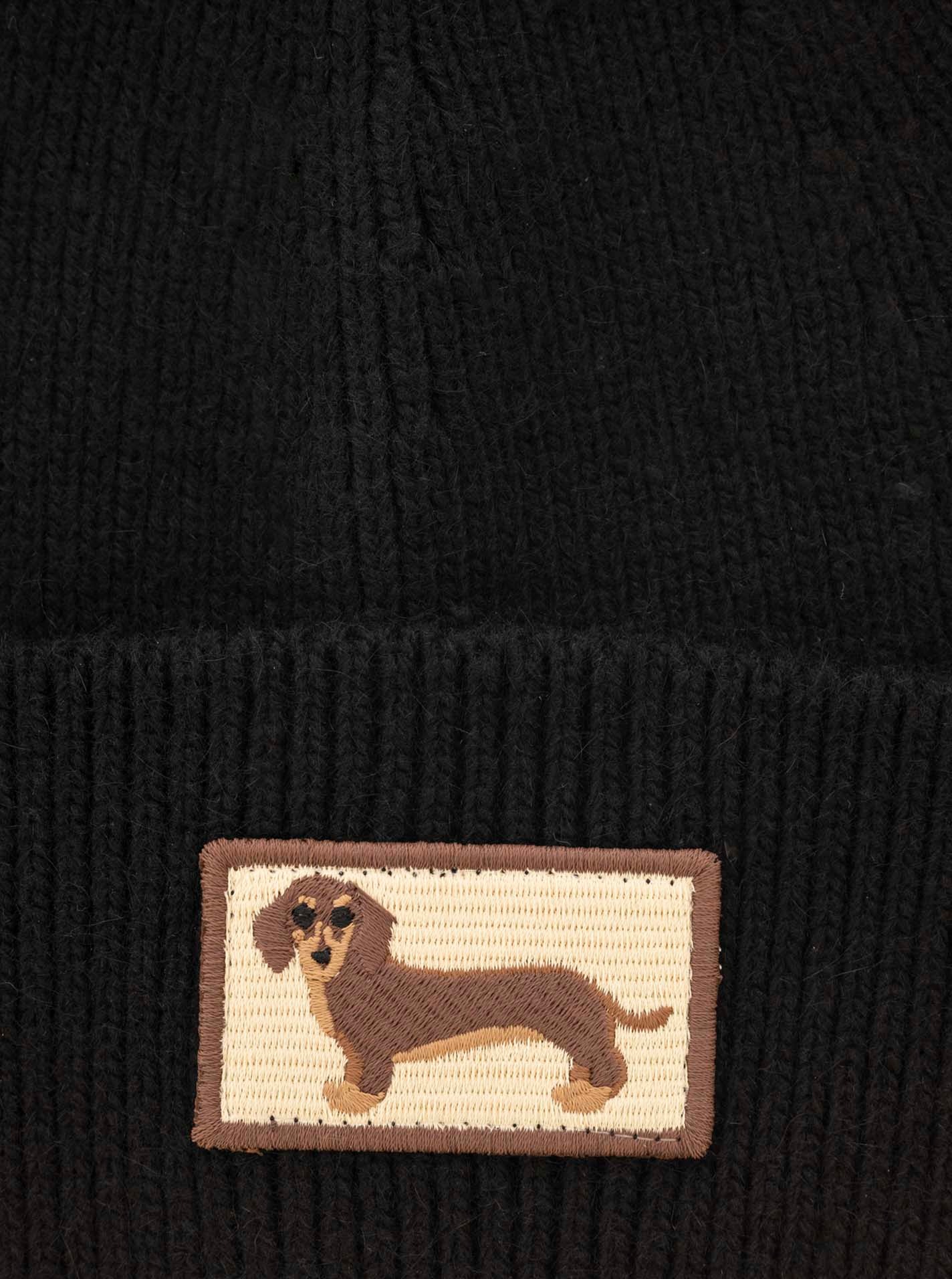 Zwillingsherz Beanie »"Dog Patch"«, mit süßem Dackelmotiv und Wollanteil