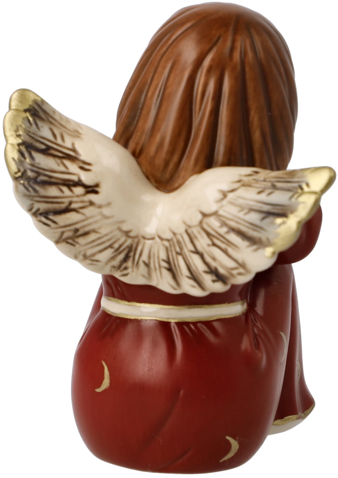 Goebel Engelfigur »Himmelsboten, Weihnachtsdeko rot«, Steingut, Engel - Verträumtes Engelchen