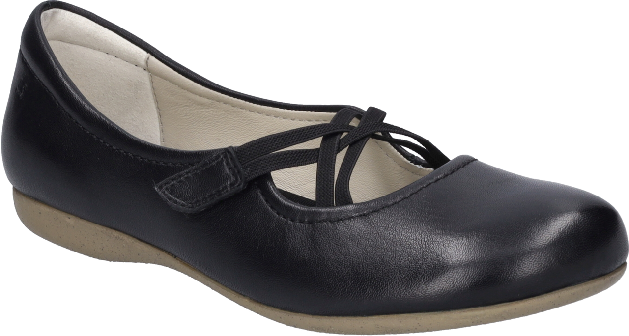 Josef Seibel Riemchenballerina »Fiona 39«  Festtagsschuh, Slipper, Komfortschuh mit überkreuztem Gummizug