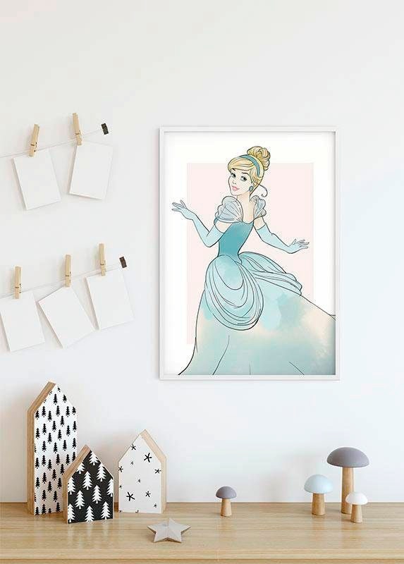 Komar Bild »Cinderella Beauty« Disney 1 Stk. tlg. Wandbild zur Dekoration im Kinderzimmer - ohne Rahmen