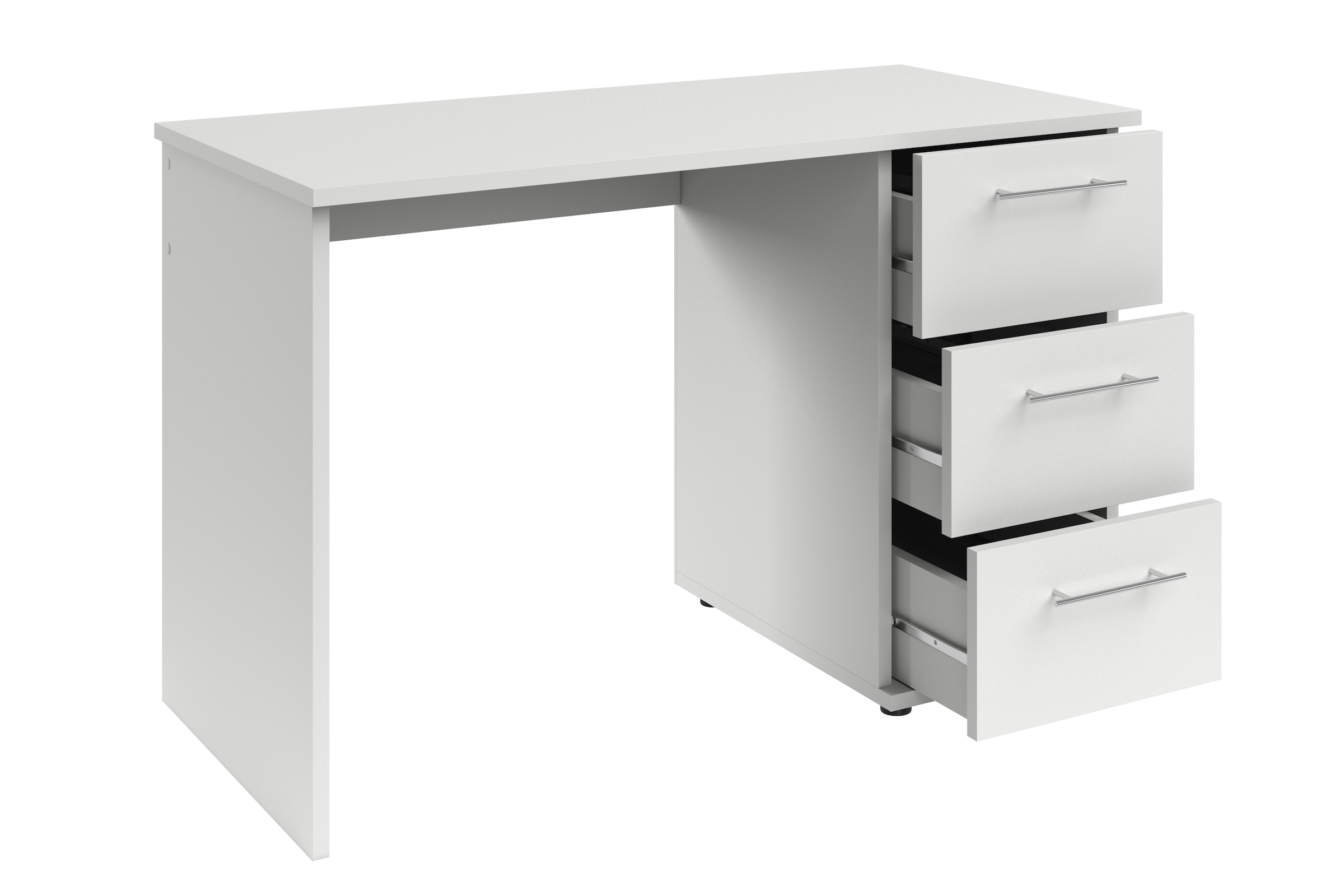 VOGL Möbelfabrik Schreibtisch »Tobi, optional mit Tastaturauszug,«, mit 3 Schubkästen, Breite 115 cm, Made in Germany