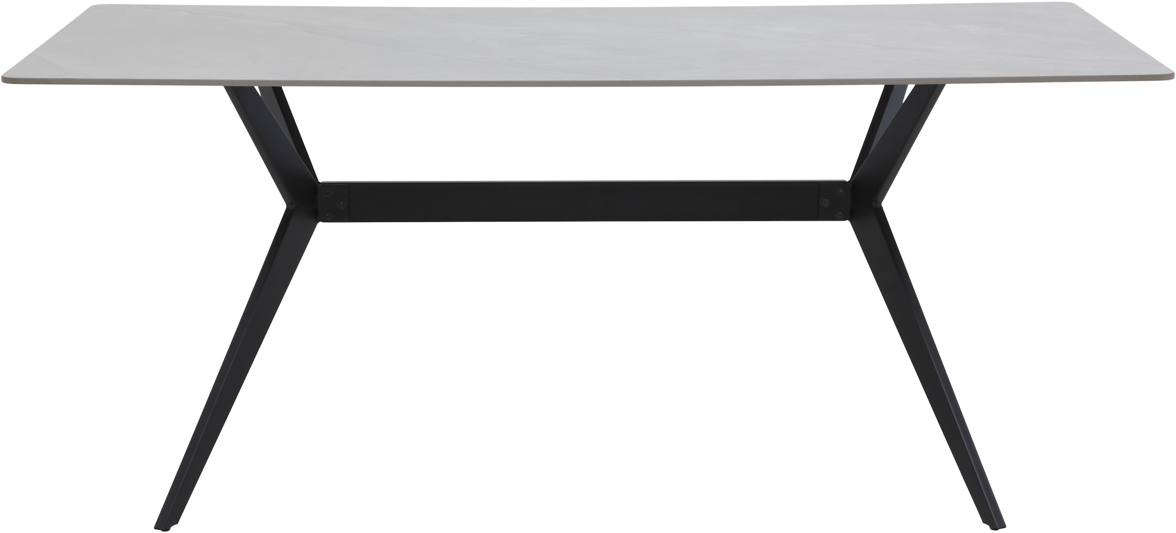 HELA Esstisch »PACCINO« 1 Stk. tlg. Sintered Stone, Marmoroptik, Platte fest (1 cm), Metallgestell konisch