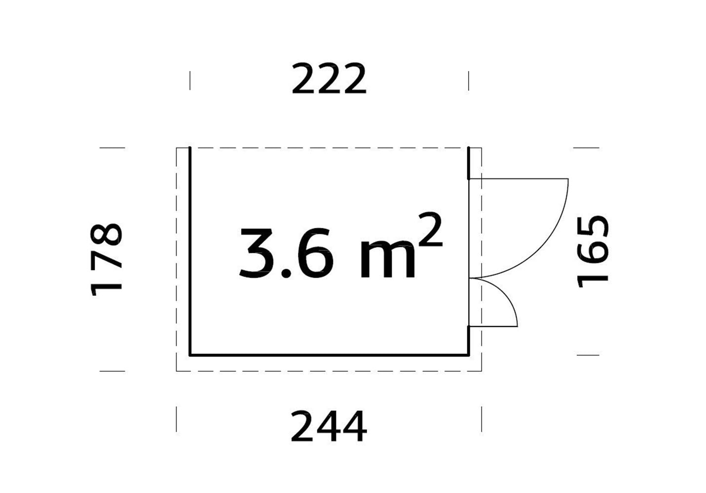 Palmako Gerätehaus »Mia«