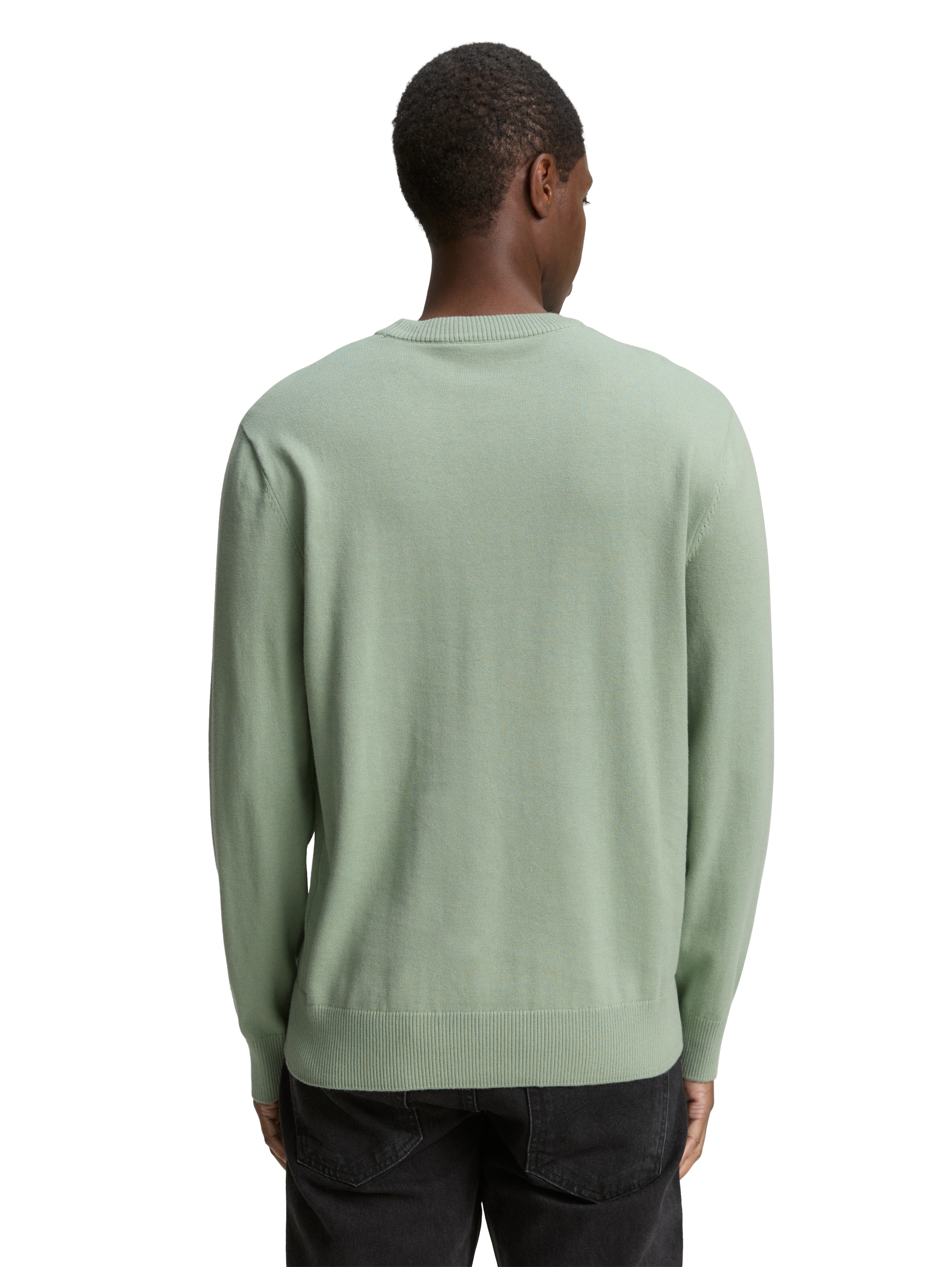 TOM TAILOR Denim Strickpullover, in melierter Optik