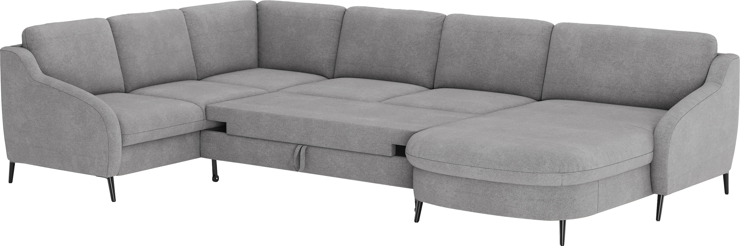 sit&more Wohnlandschaft »Soul U-Form«, wahlweise mit Bettfunktion und Bettkasten oder Schubkasten