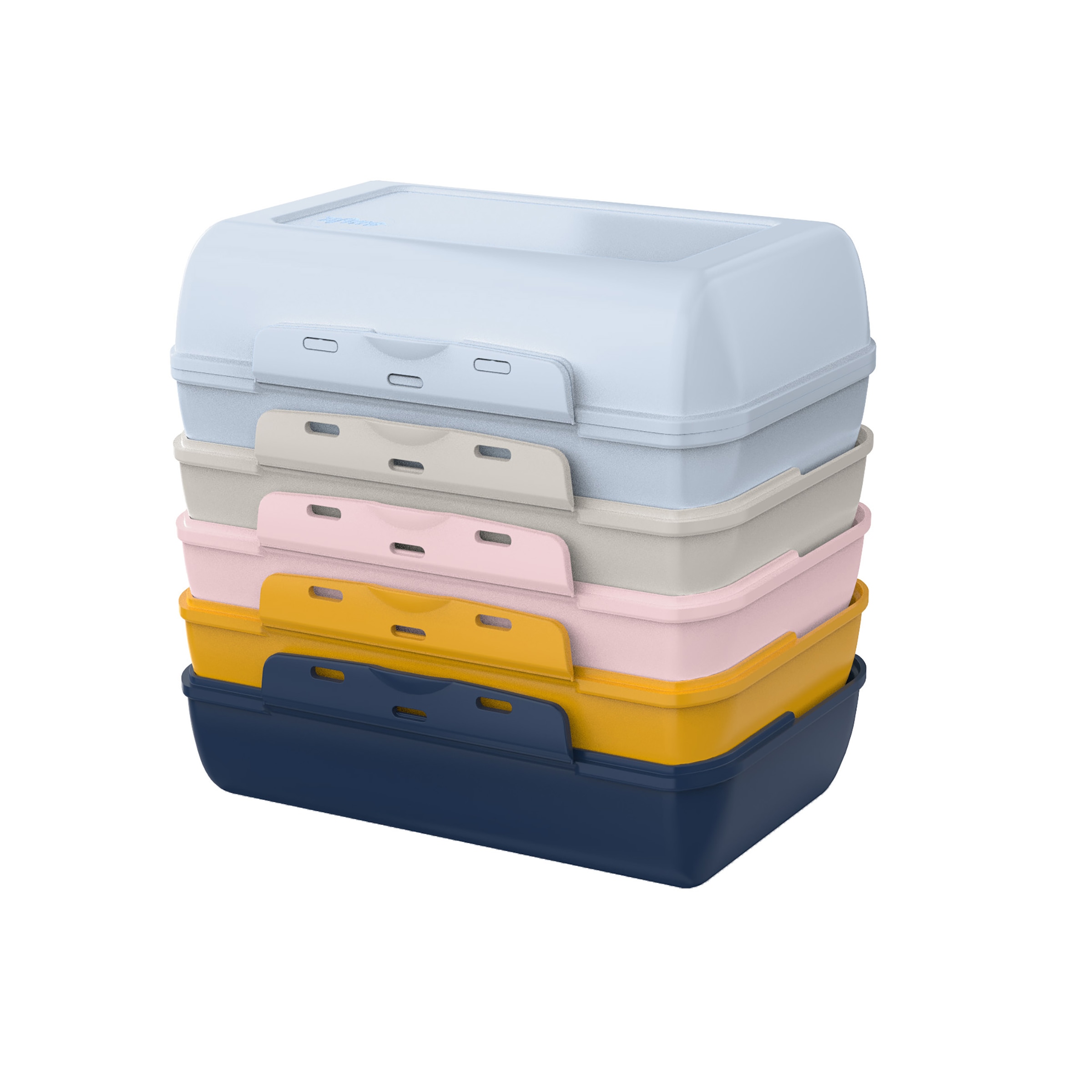 Emsa Lunchbox »Variabolo« Set, 6 tlg. tlg. platzsparend, verschiedene Farbkombinationen, spülmaschinenfest