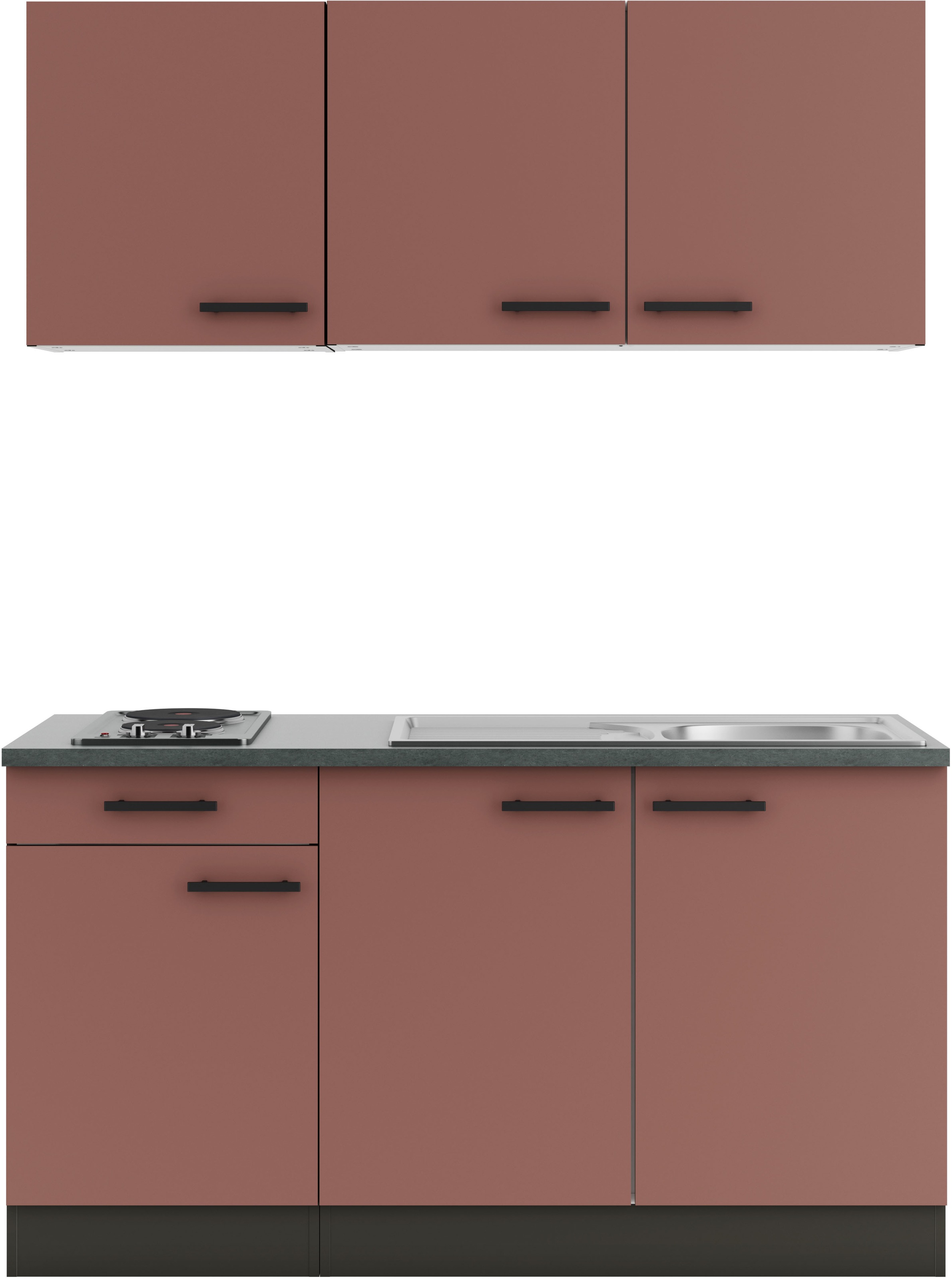 OPTIFIT Pantryküche »Palma«, Breite 150 cm, wahlweise mit Unterbaukühlschrank oder Kochfeld