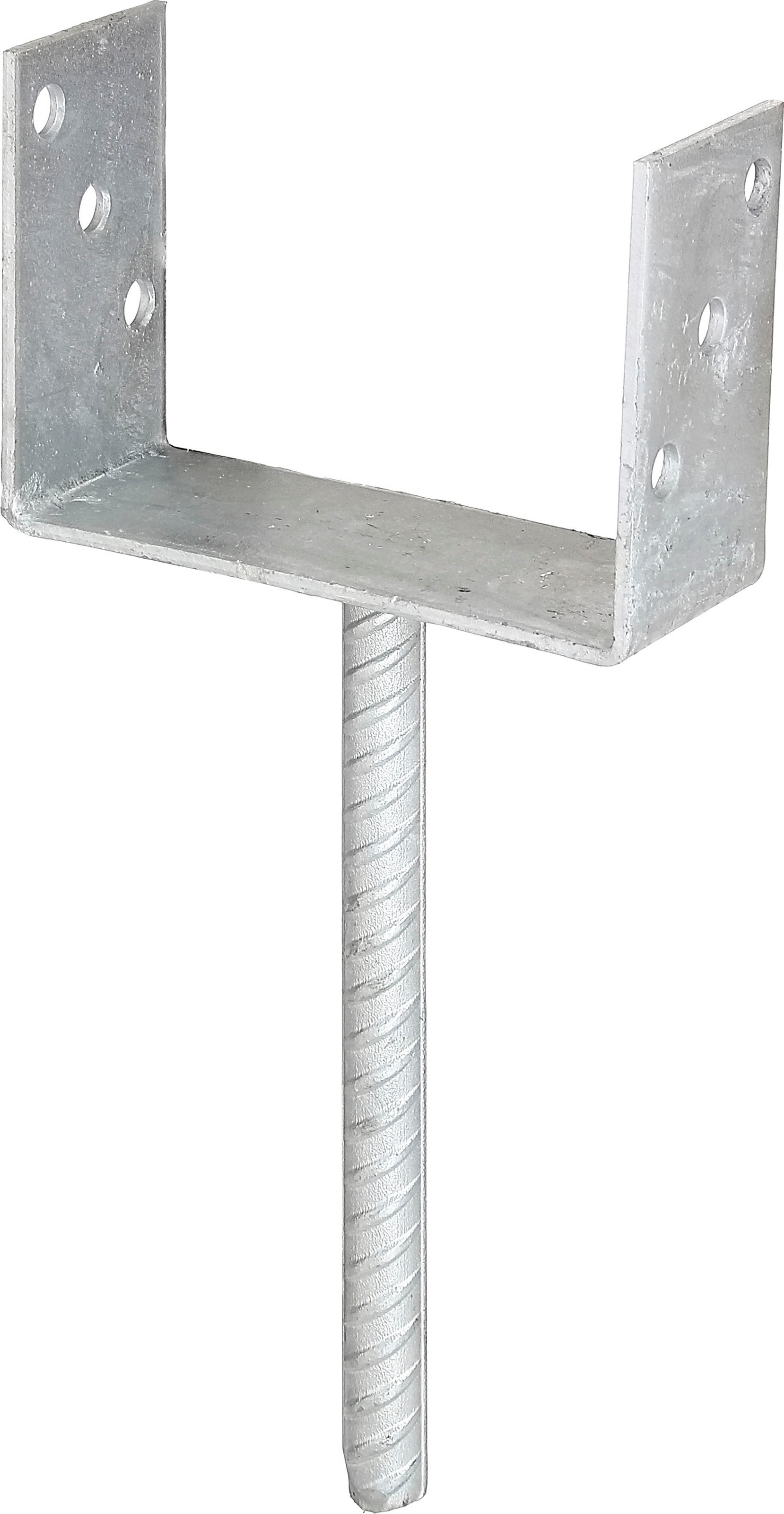 Alberts U-Pfostenträger, (Set, 3 St.), feuerverzinkt, lichte Breite 141 mm, Länge Betonanker 200 mm