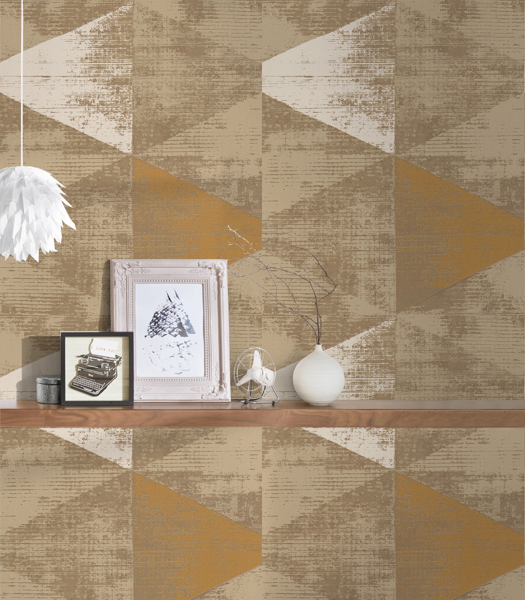 A.S. Création Vliestapete »Geo Effect« 3D-Optik | geometrisch | metallic glatt Geometrische Tapete 3D Effekt Tapeten Wohnzimmer Schlafzimmer Küche