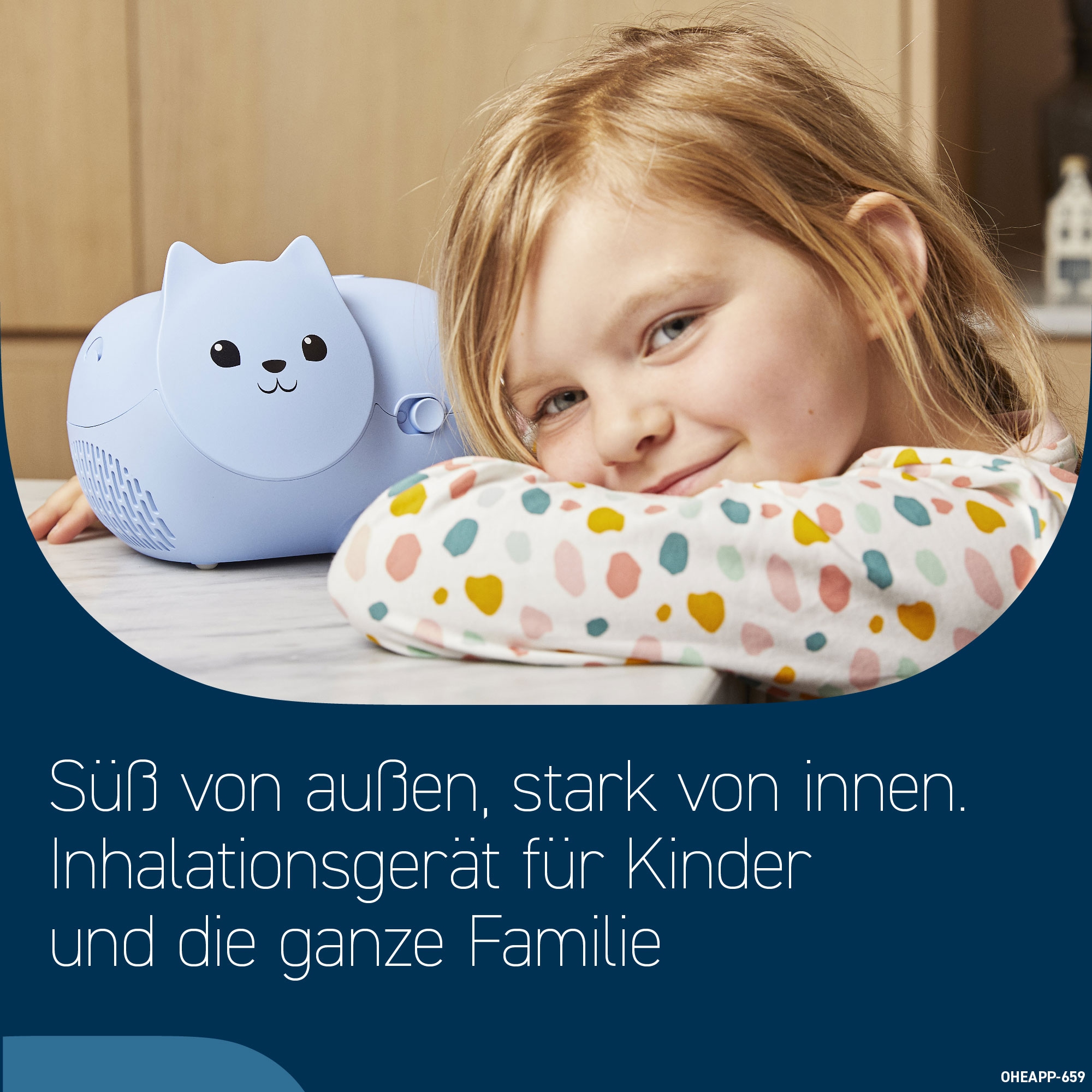 Omron Inhalationsgerät »NE-C303K-EO Nami Cat« kinderfreundliches Inhalationsgerät